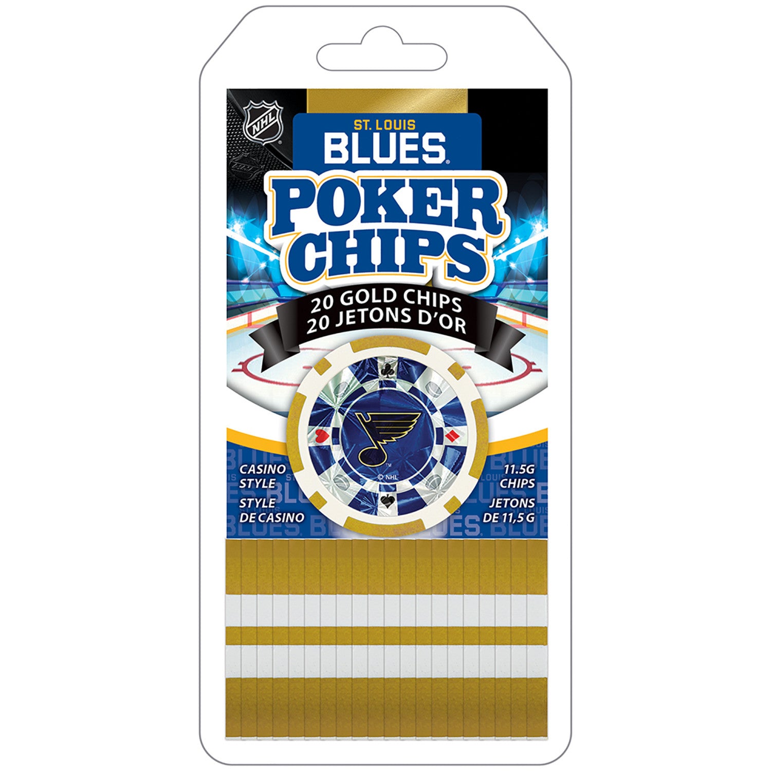 St. Louis Blues 20 Piece Poker Chips