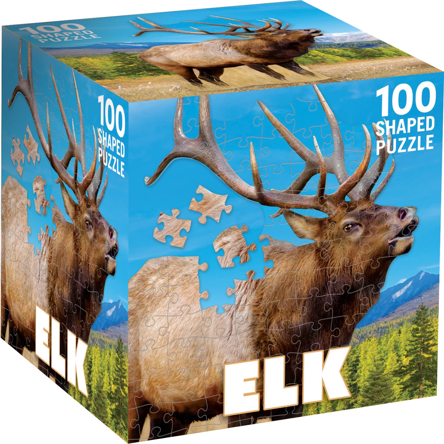 Elk 100 Piece Shaped Jigsaw Puzzle