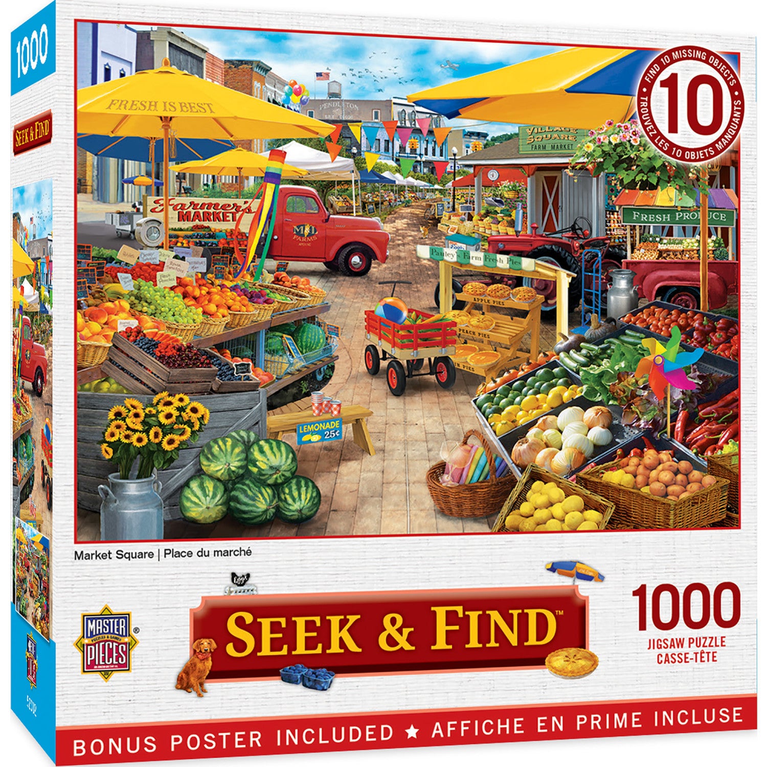 Seek & Find - Market Square 1000 Piece Jigsaw Puzzle