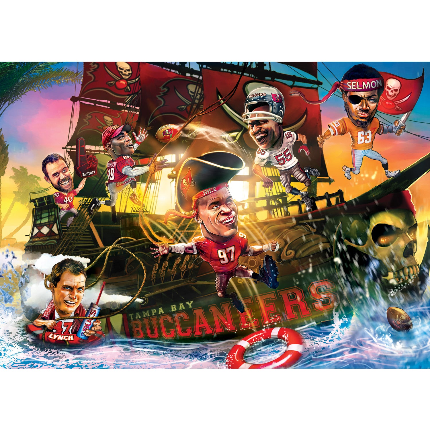 Tampa Bay Buccaneers NFL All-Time Greats 500pc Puzzle