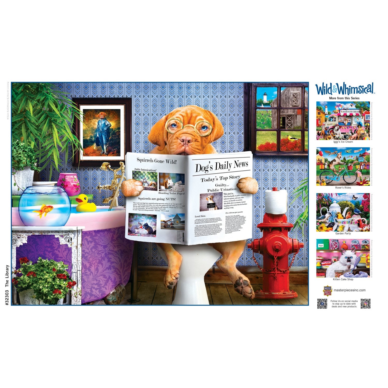 Wild & Whimsical - The Library 300 Piece EZ Grip Jigsaw Puzzle