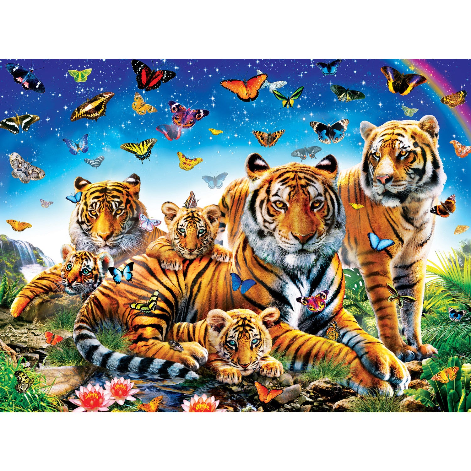 Medley - Tiger & Butterflies 300 Piece EZ Grip Puzzle