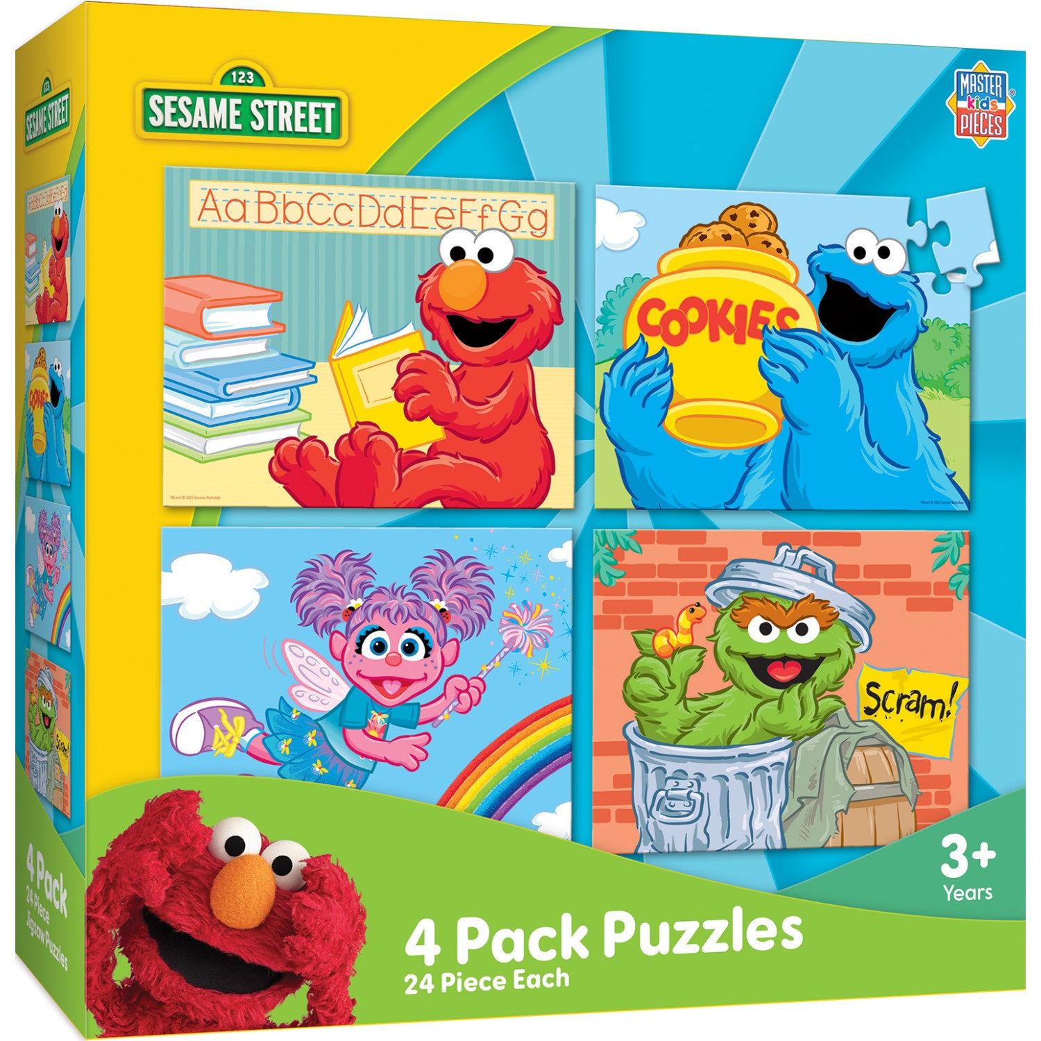 Sesame Street 24 Piece Jigsaw Puzzles 4-Pack