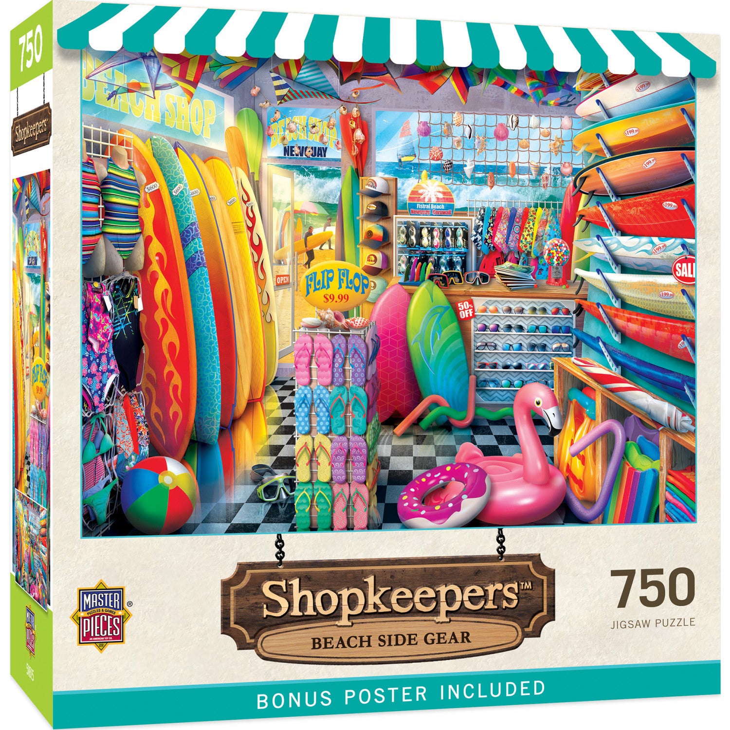 Shopkeepers - Beach Side Gear 750 Piece Jigsaw Puzzle