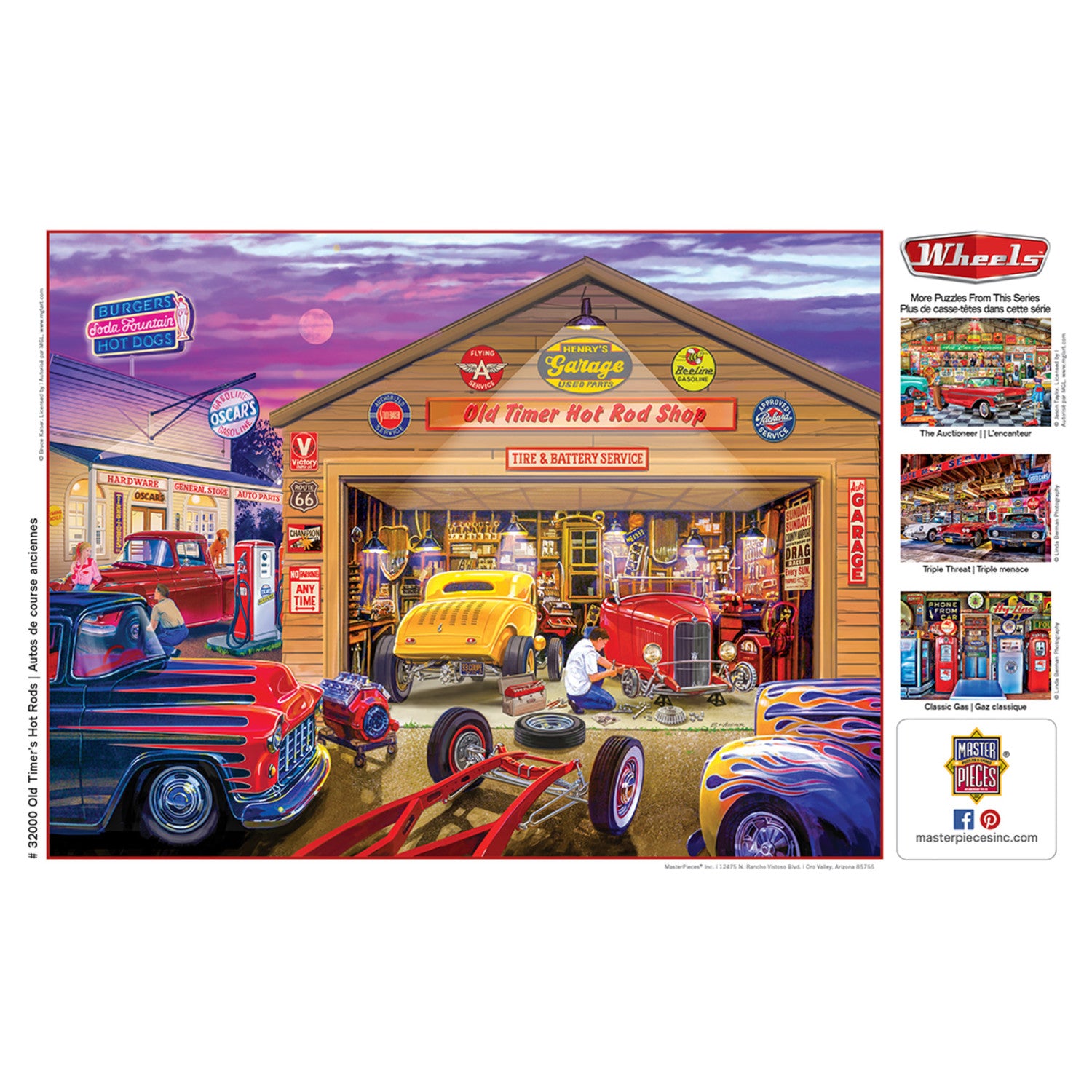 Wheels - Old Timer's Hot Rods 750 Piece Jigsaw Puzzle