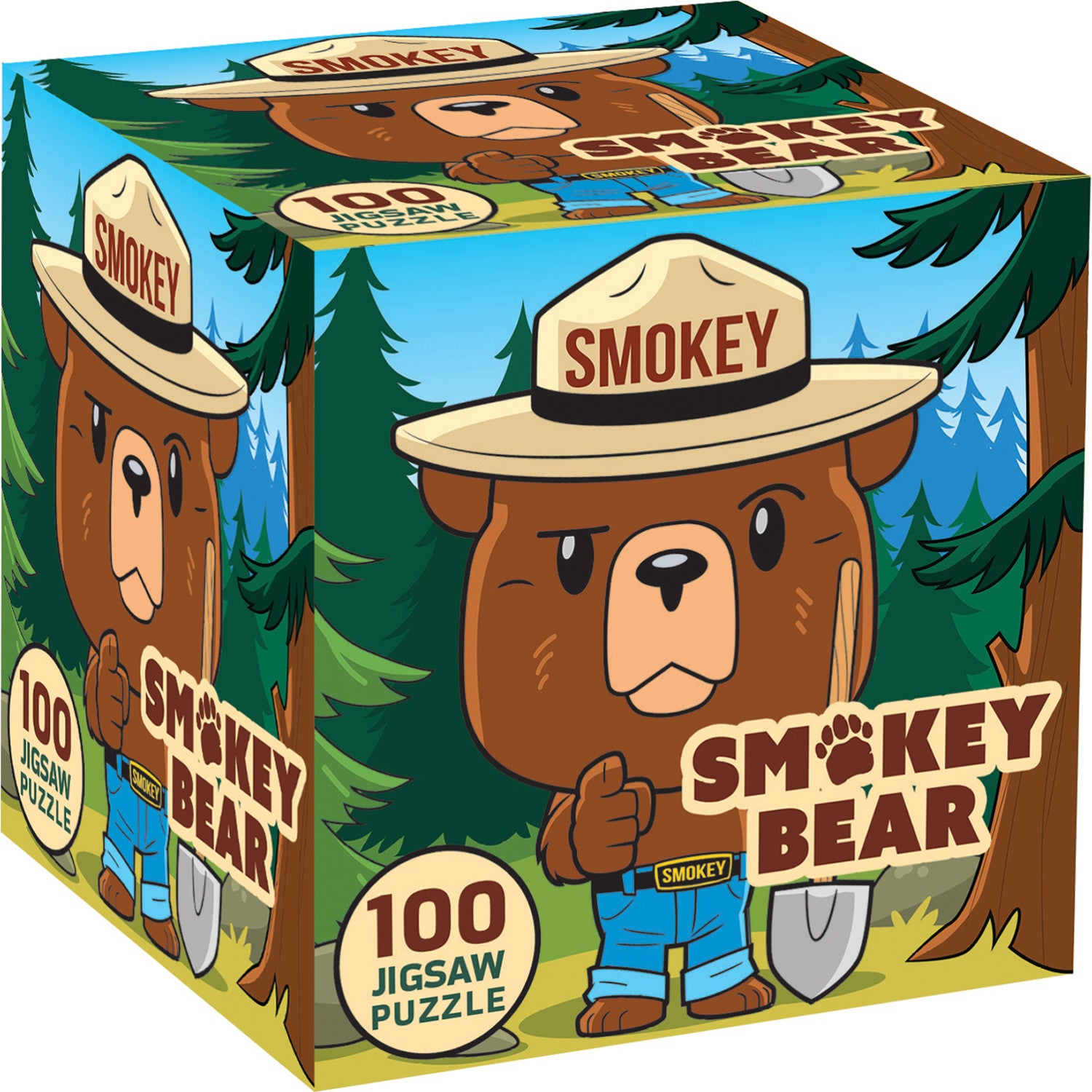 Smokey Bear - 100 Piece Square Jigsaw Puzzle