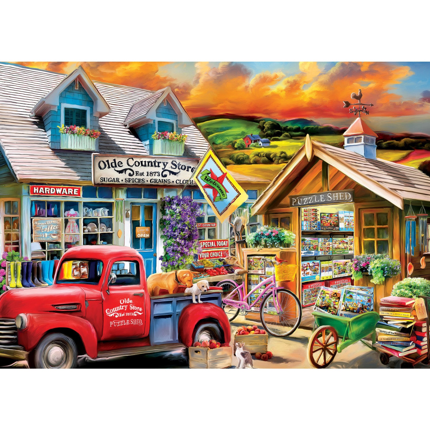Country Escapes - The Puzzle Shed 500 Piece Puzzle