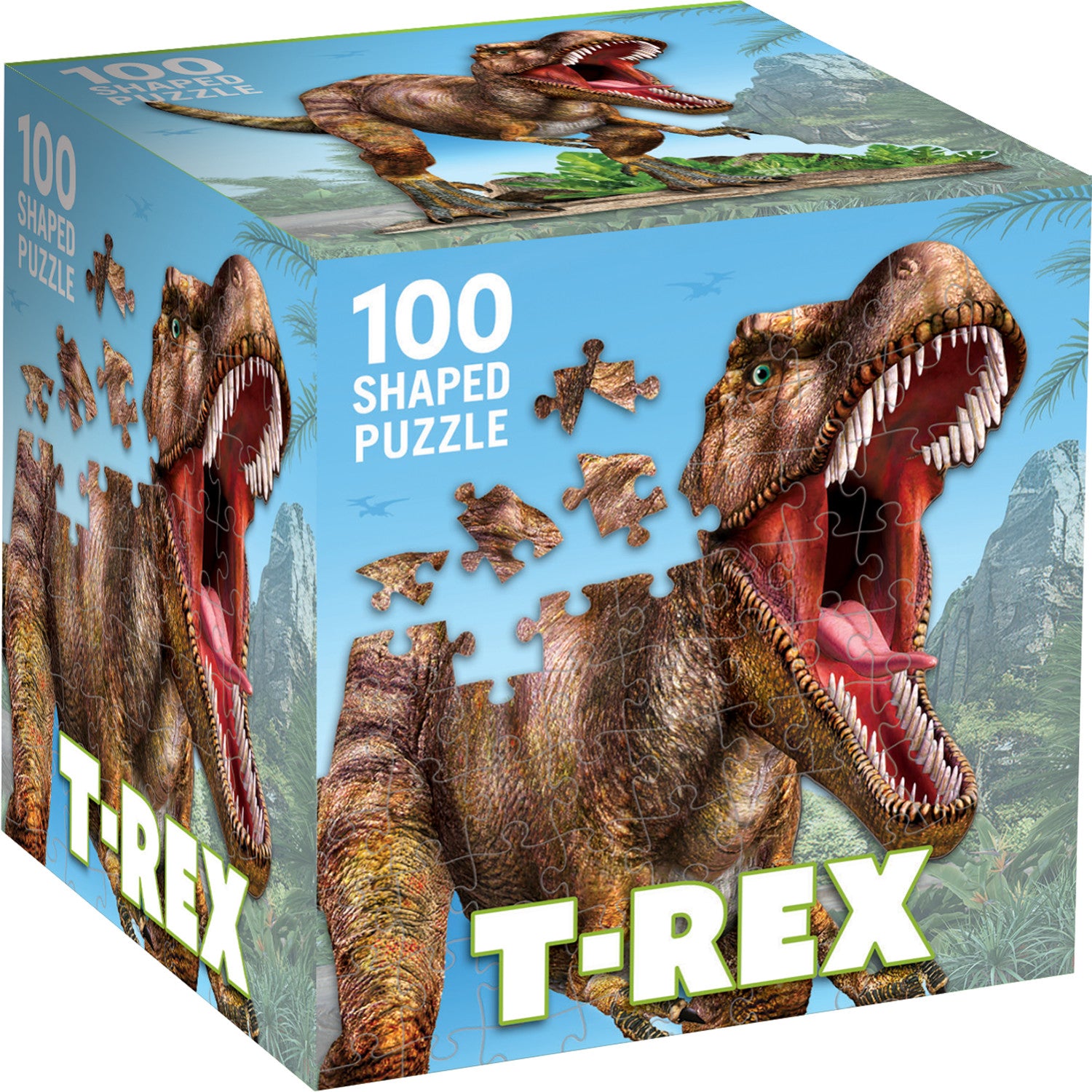 T-Rex 100 Piece Shaped Jigsaw Puzzle