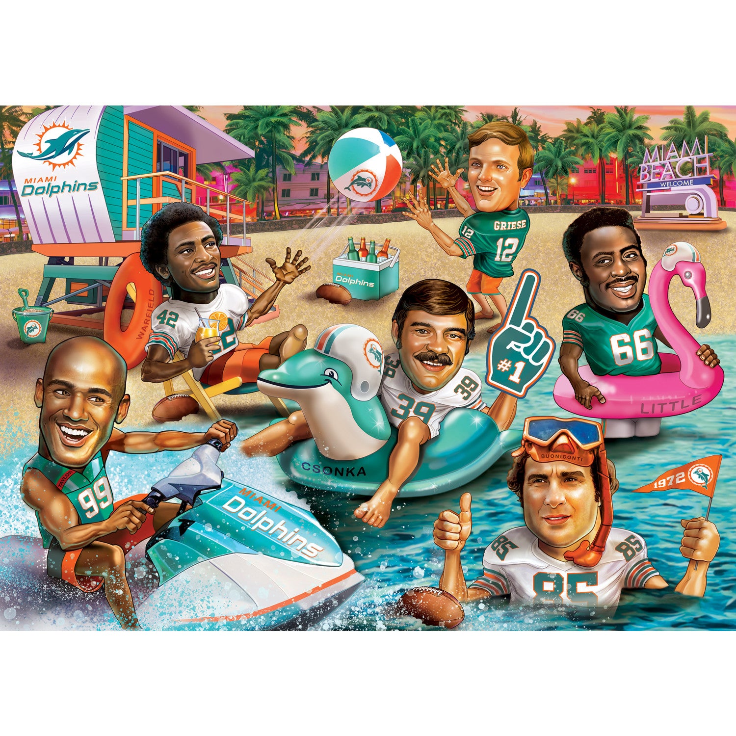 Miami Dolphins NFL All-Time Greats 500pc Puzzle