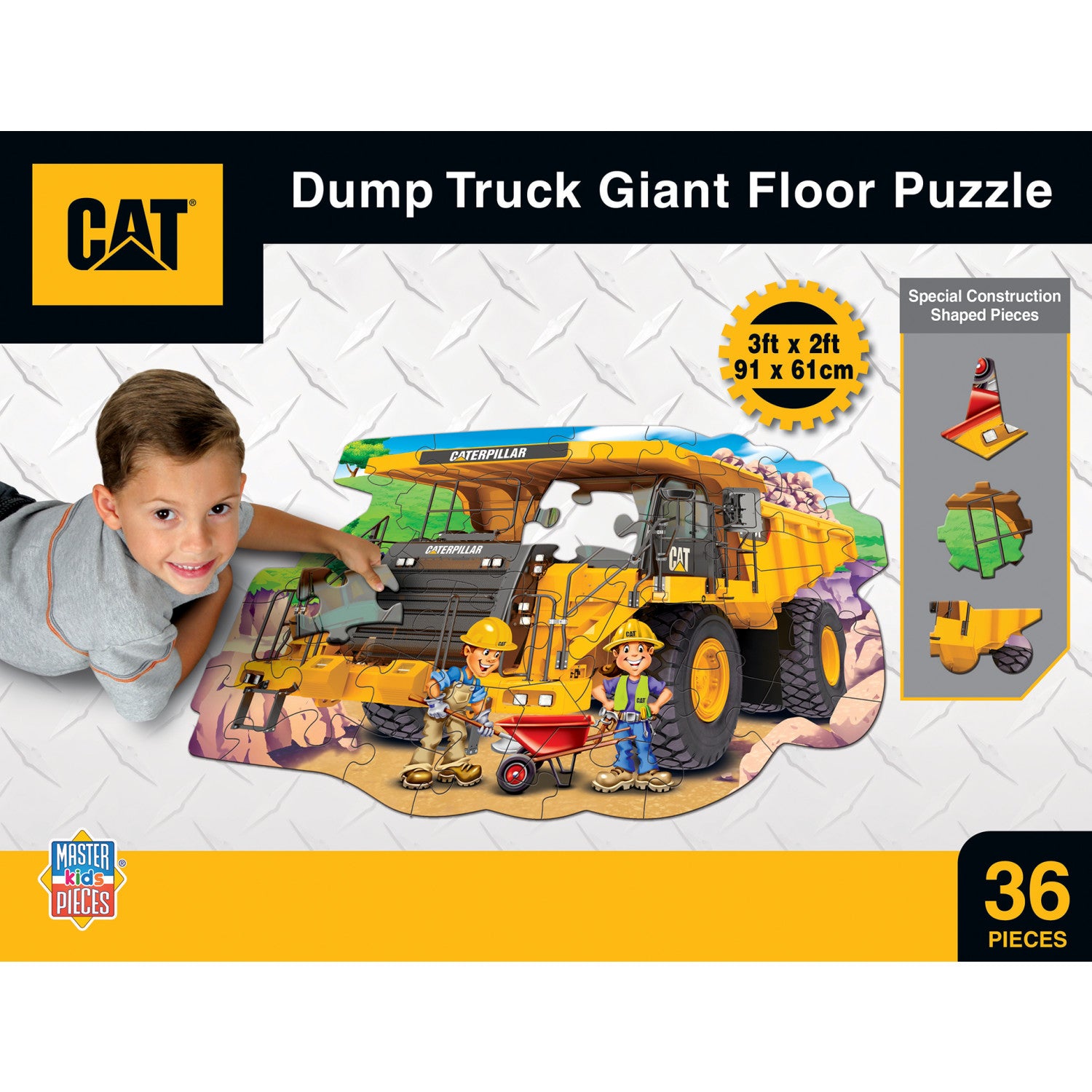 CAT - Dump Truck 36 Piece Floor Jigsaw Puzzle