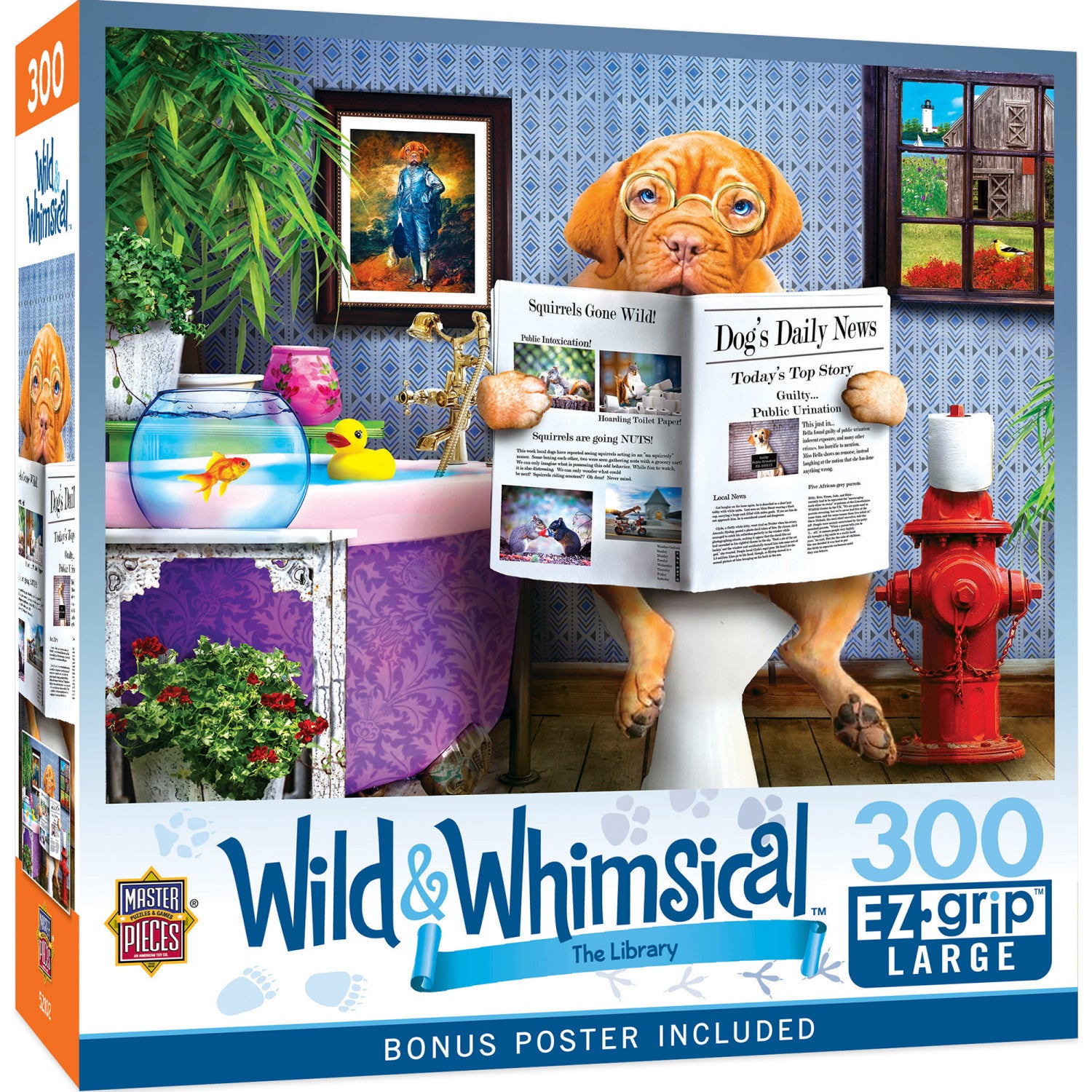 Wild & Whimsical - The Library 300 Piece EZ Grip Jigsaw Puzzle