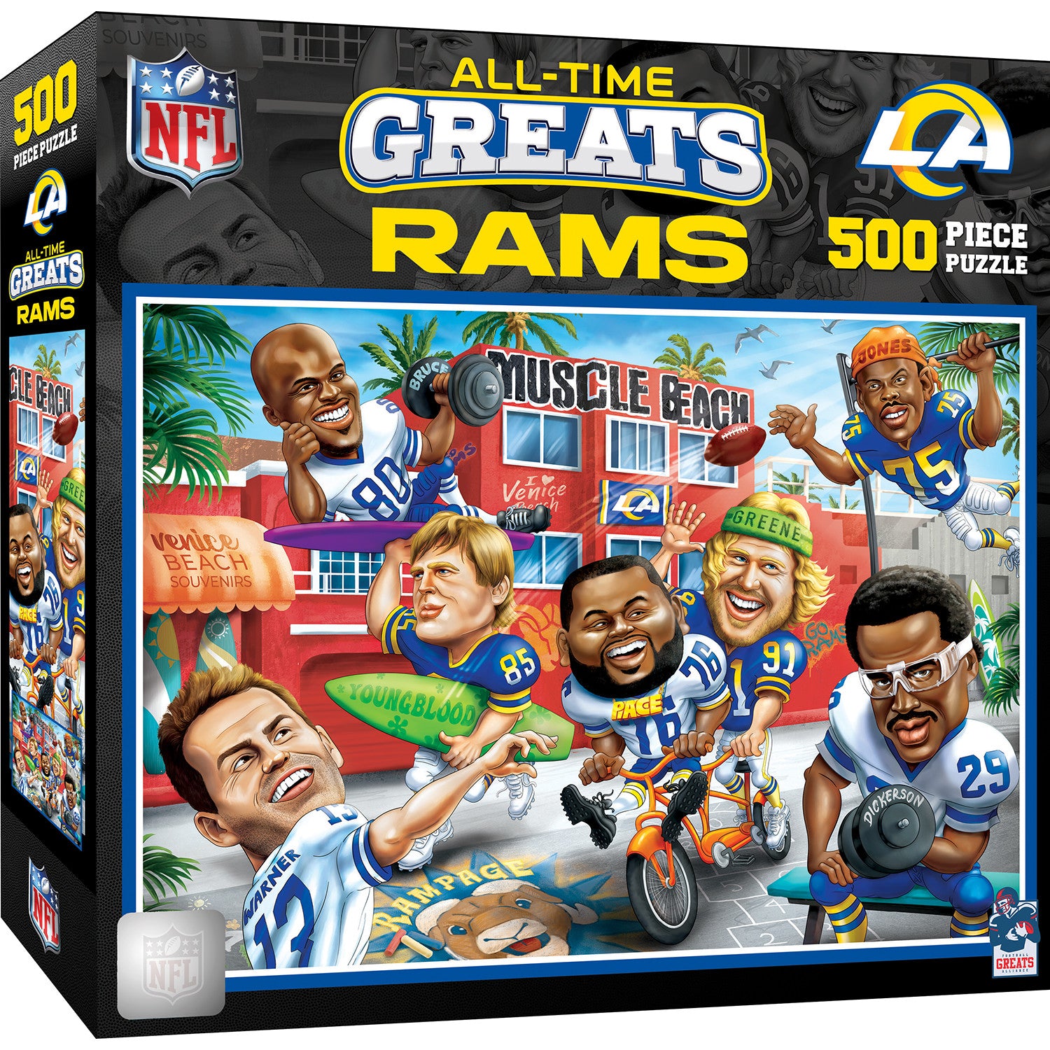 Los Angeles Rams - All Time Greats 500 Piece Jigsaw Puzzle