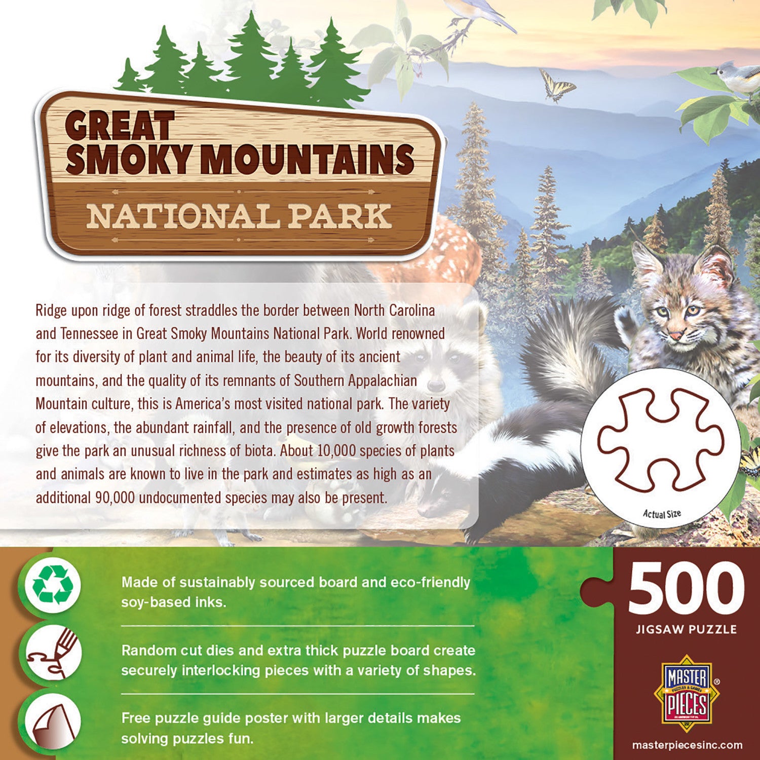 Great Smoky Mountains National Park 500 Piece Jigsaw Puzzle