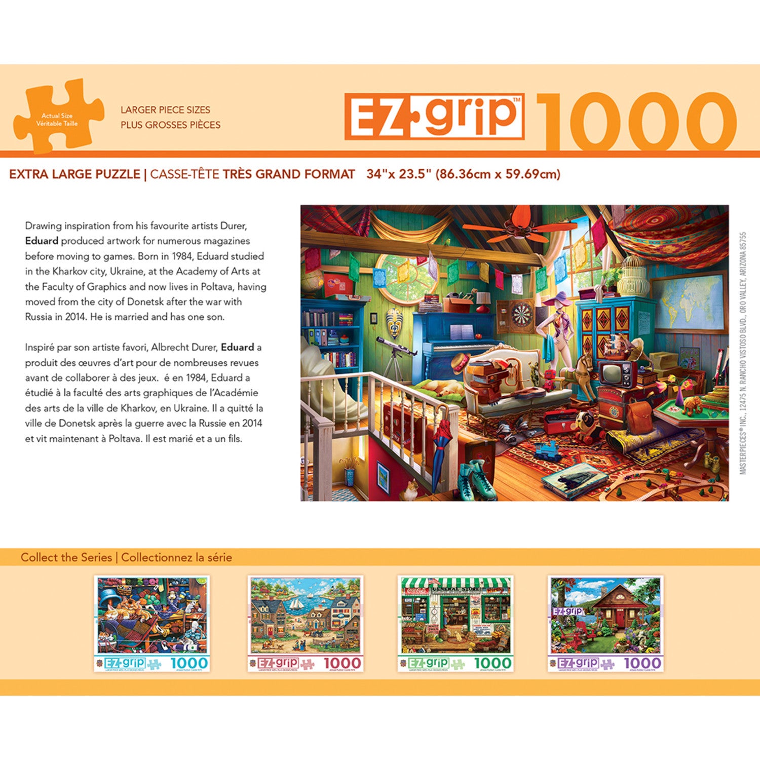 EZ Grip - Attic Treasures 1000 Piece Jigsaw Puzzle