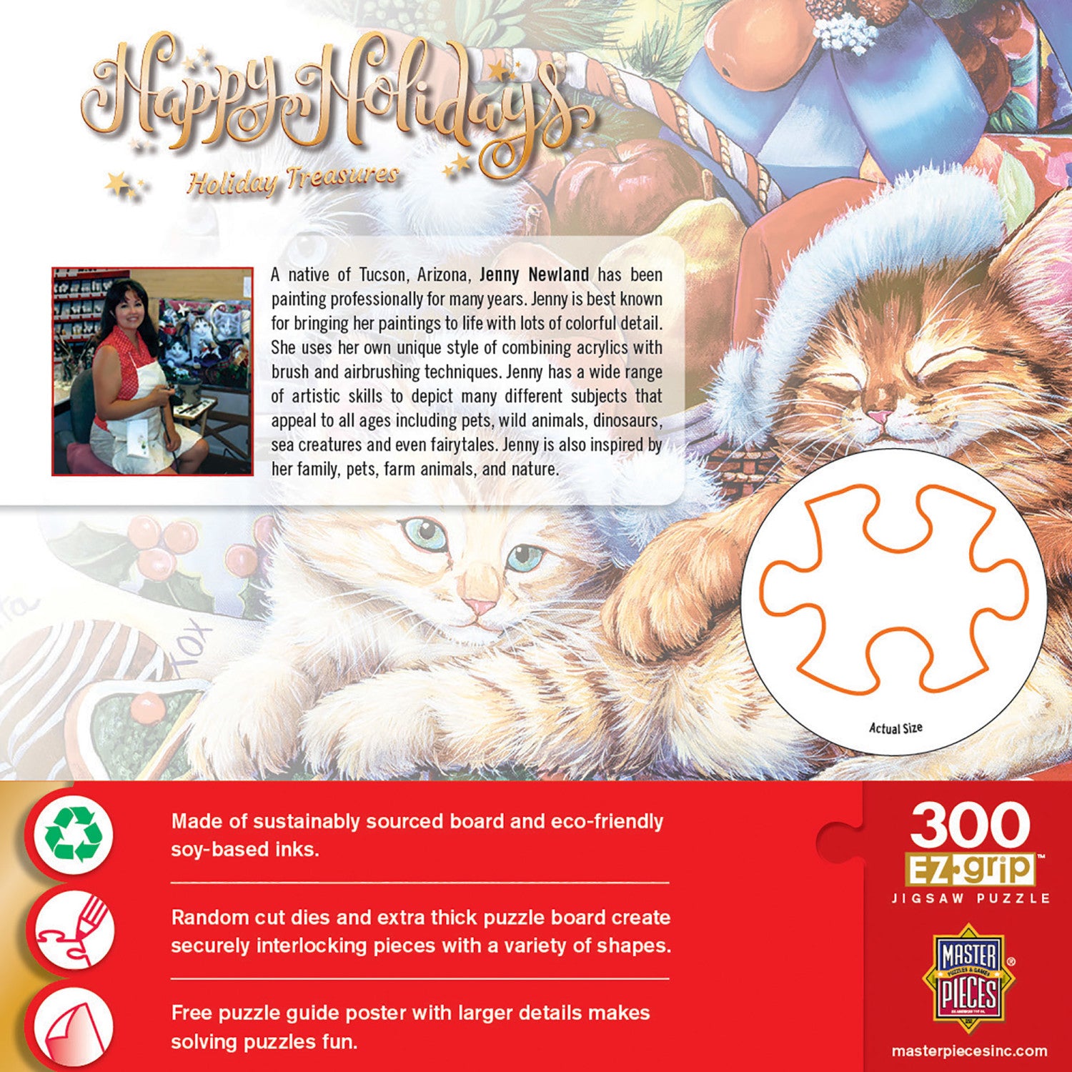 Happy Holidays - Holiday Treasures 300 Piece EZ Grip Jigsaw Puzzle