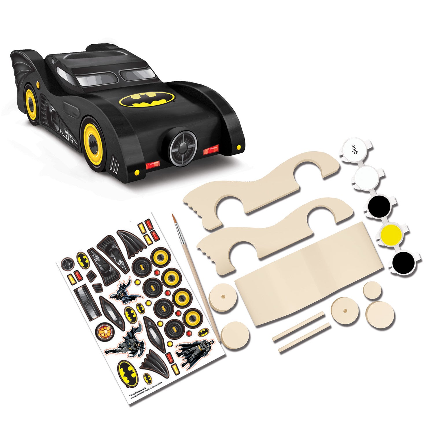 Batman - Mini Batmobile Wood Paint Kit