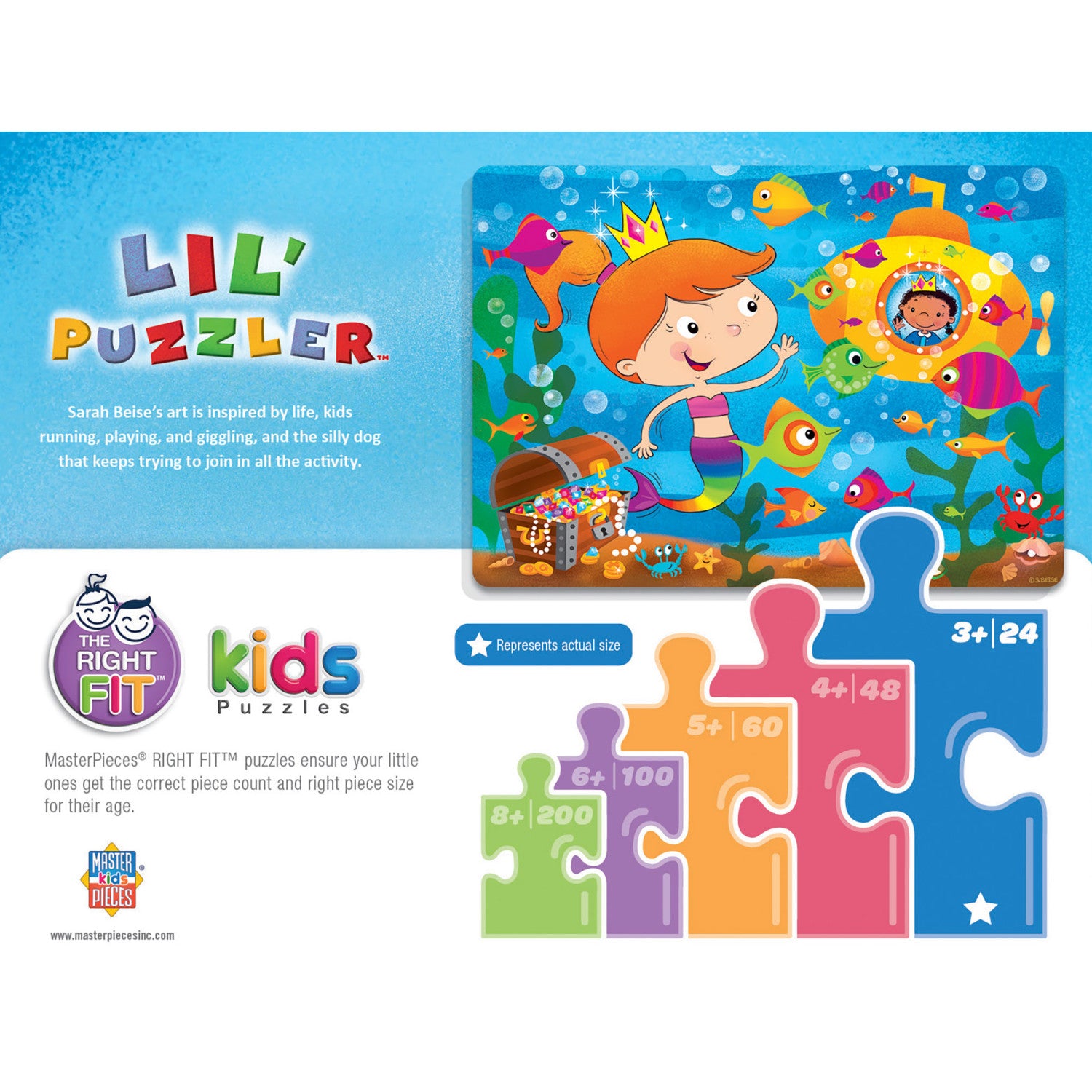 Lil Puzzler - Mermaid Tale 24 Piece Jigsaw Puzzle