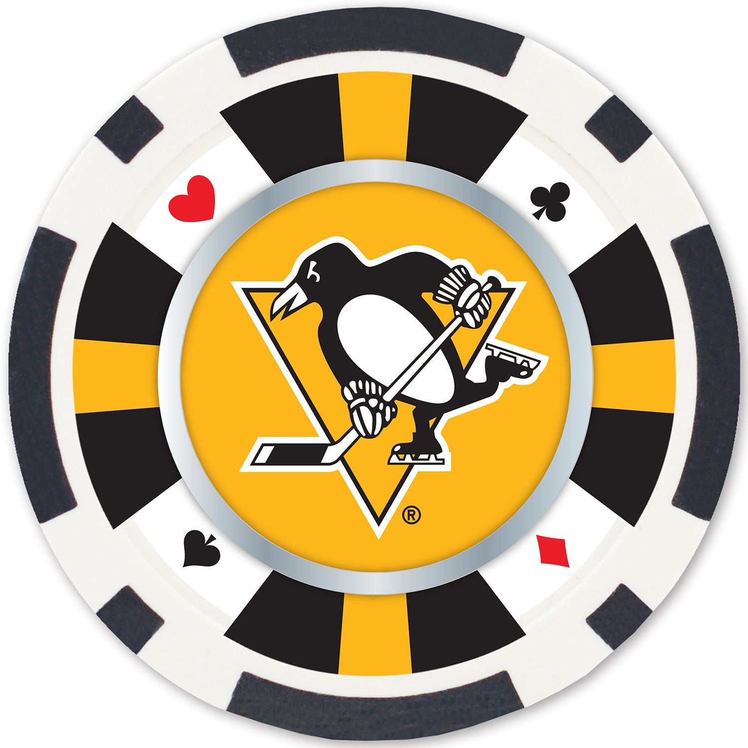 Pittsburgh Penguins NHL Poker Chips 100pc