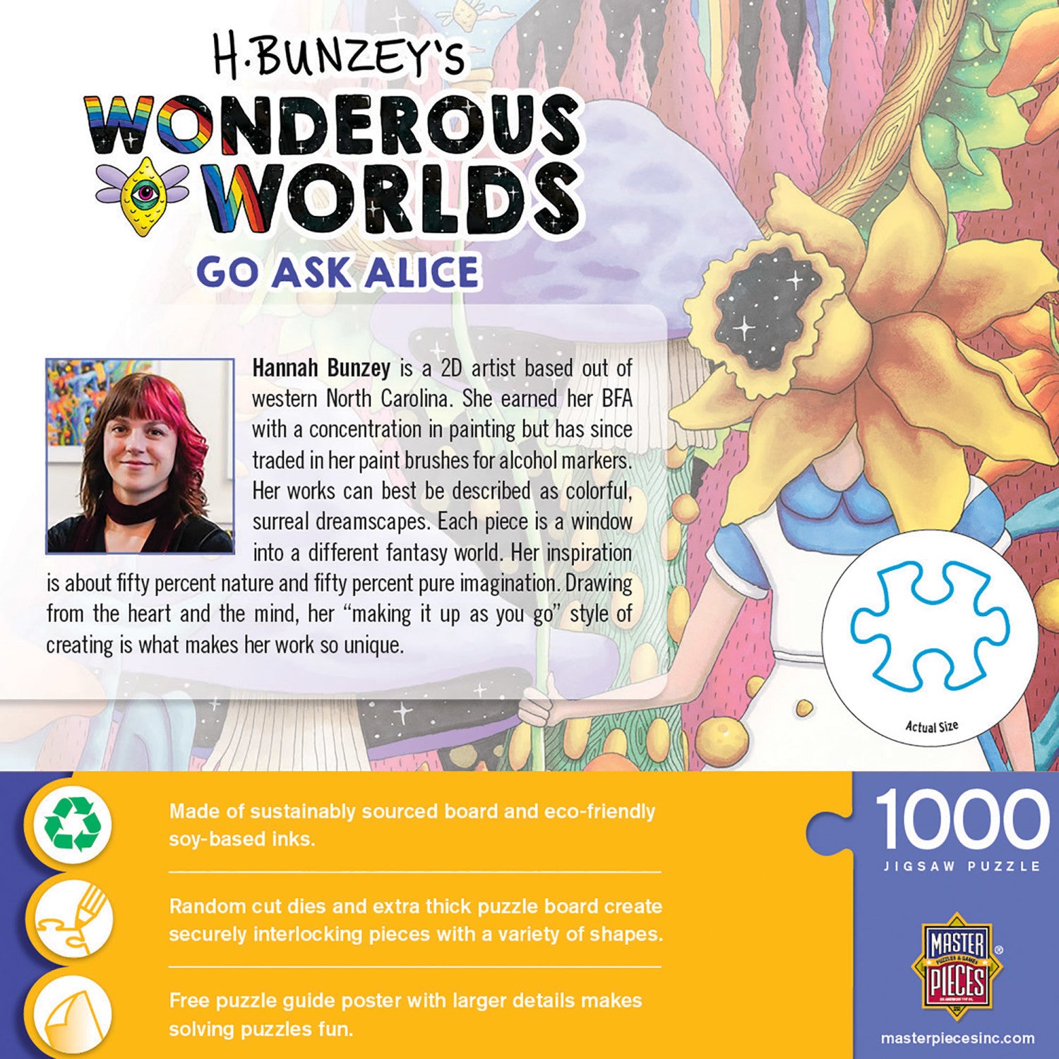 Wonderous Worlds - Go Ask Alice 1000 Piece Jigsaw Puzzle