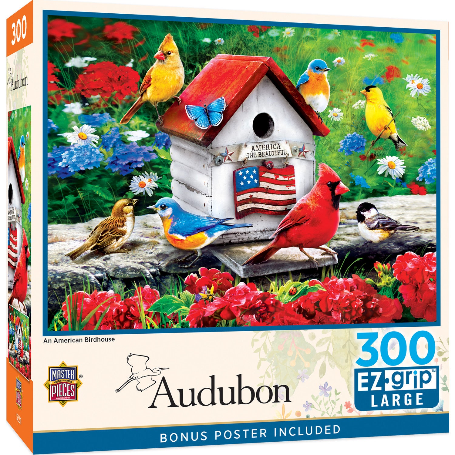 Audubon - An American Birdhouse 300 Piece EZ Grip Jigsaw Puzzle