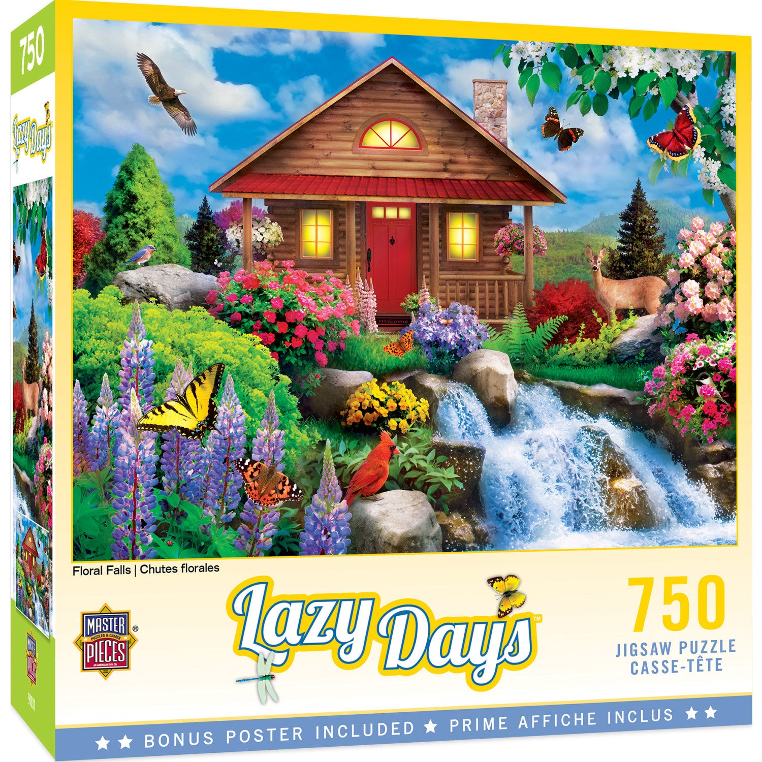 Lazy Days - Floral Falls 750 Piece Jigsaw Puzzle