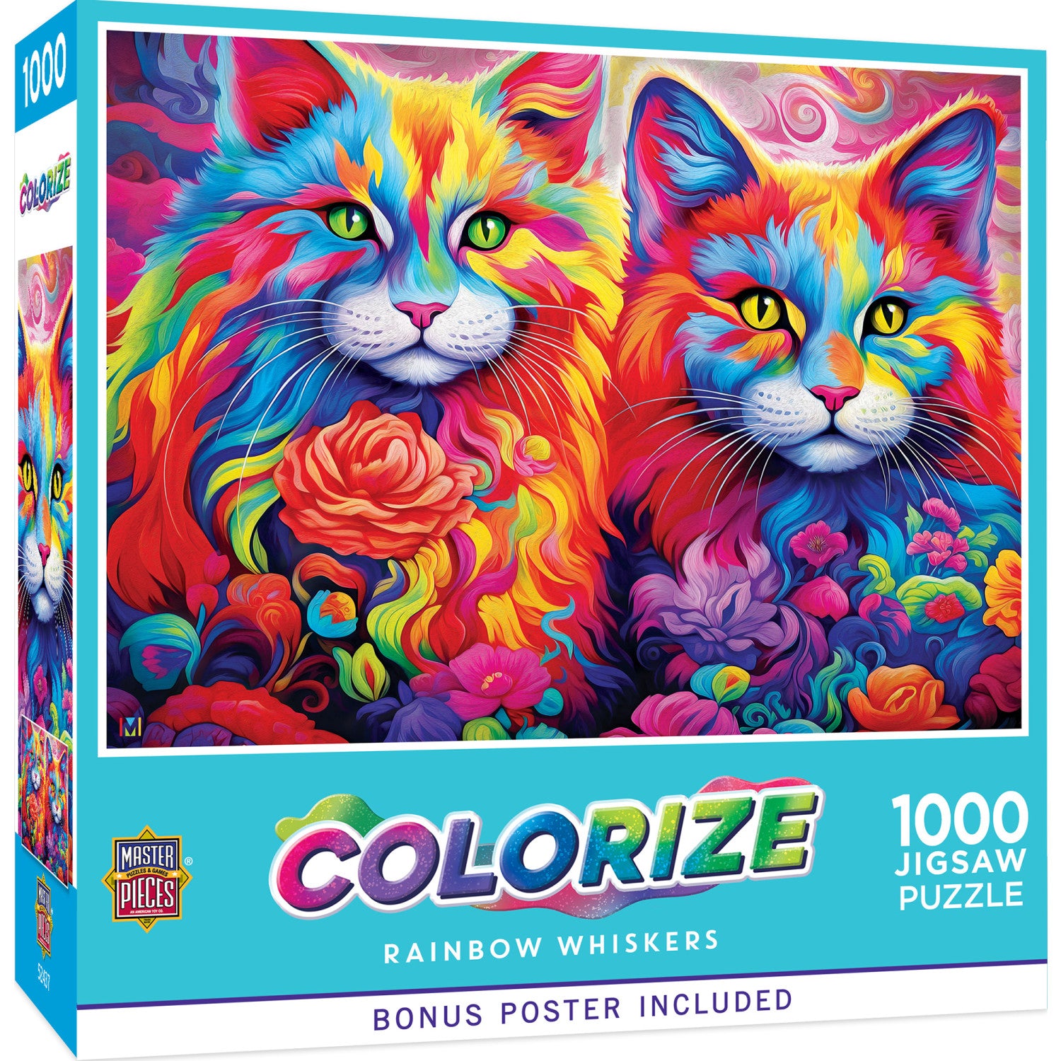 Colorize - Rainbow Whiskers 1000 Piece Jigsaw Puzzle