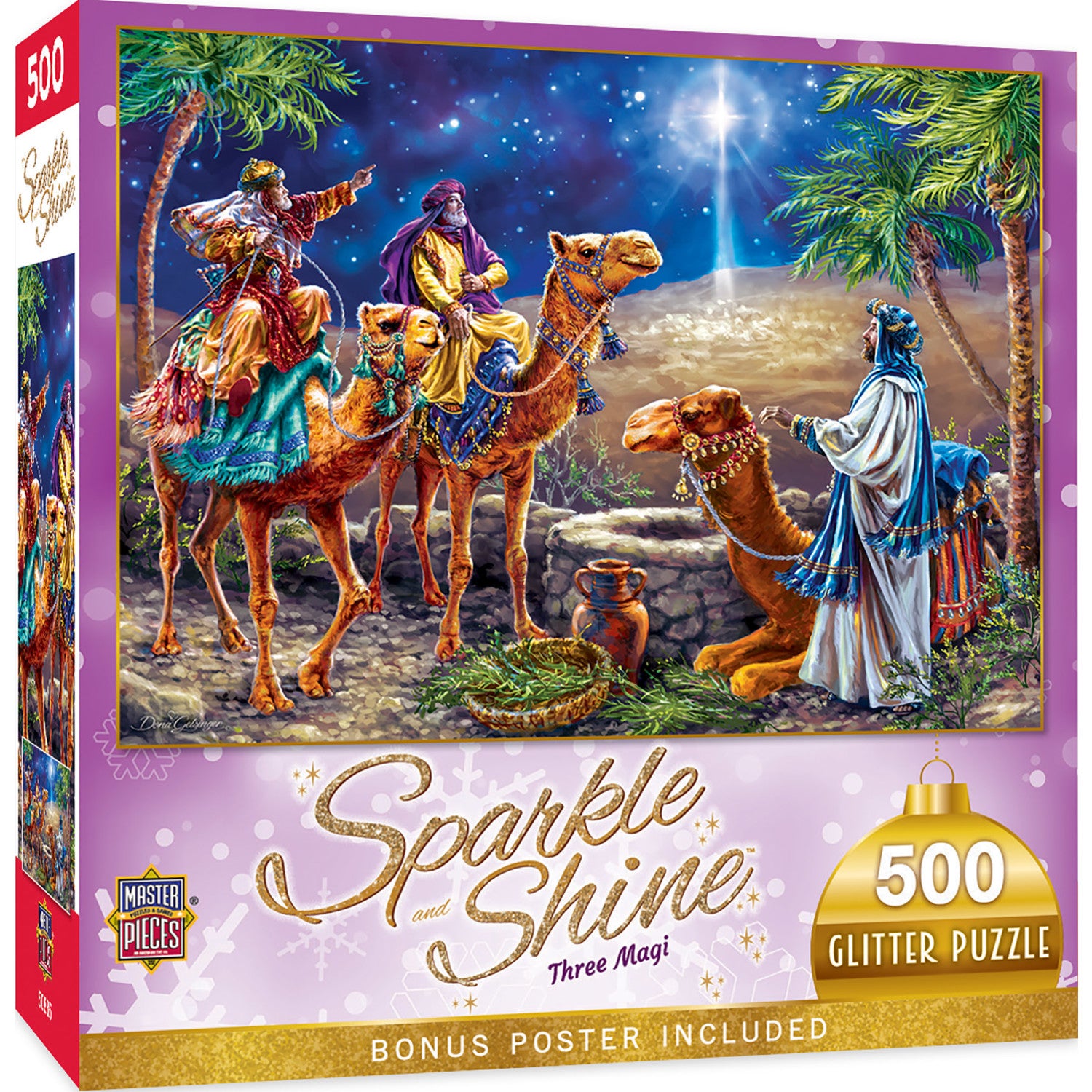 Sparkle & Shine - Three Magi 500 Piece Glitter Jigsaw Puzzle