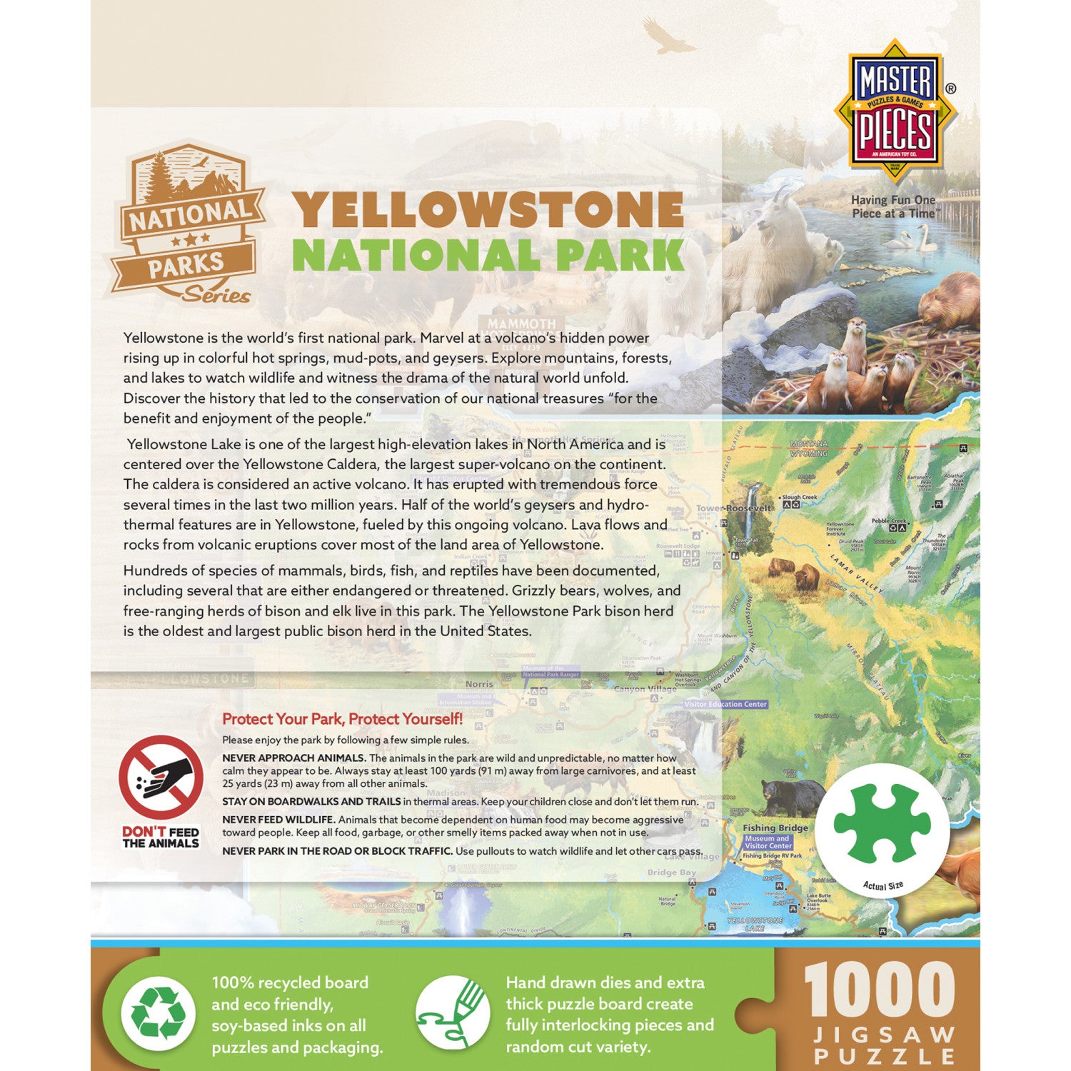 Yellowstone National Park 1000 Piece Jigsaw Puzzle