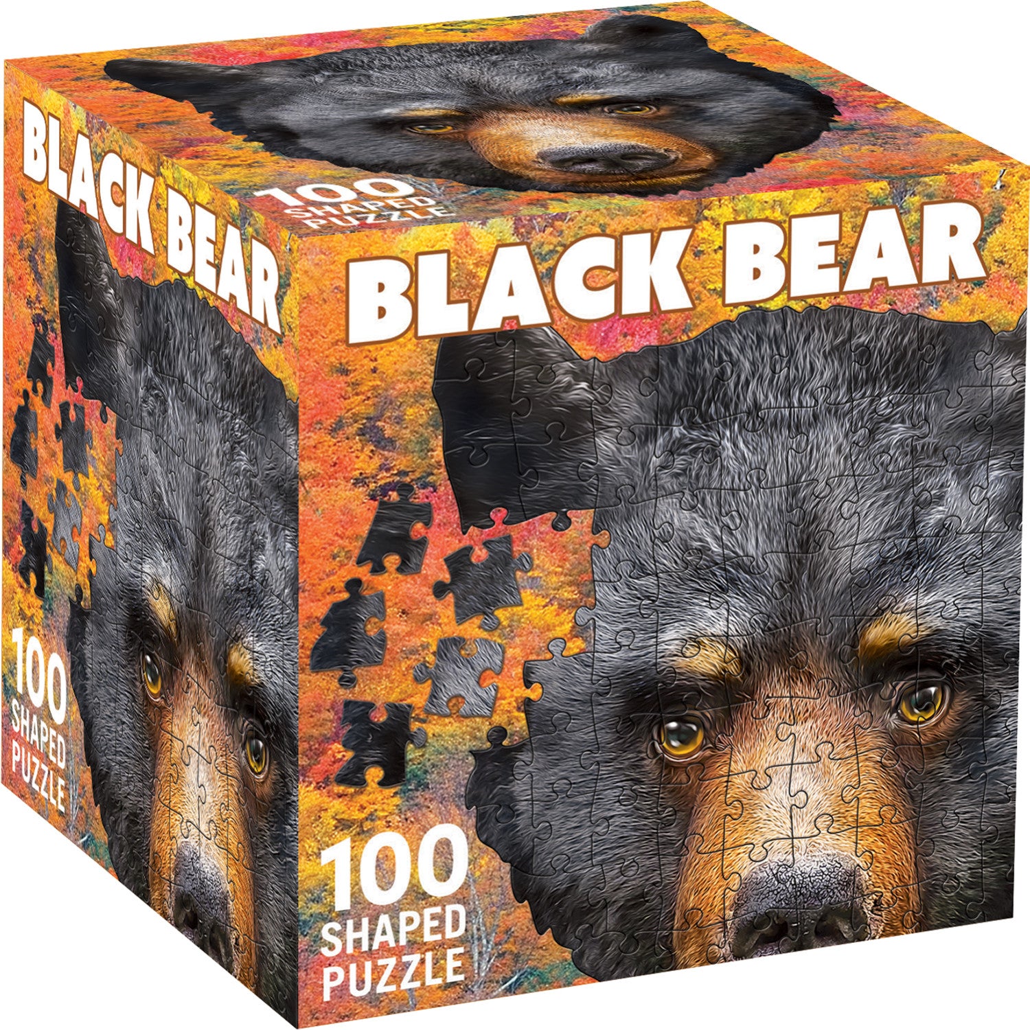Black Bear 100 Piece Shaped Jigsaw Puzzle