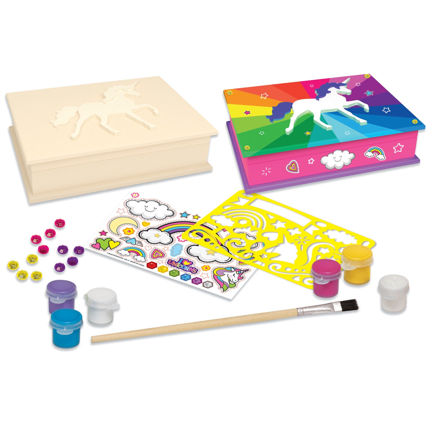 Unicorn Keepsake Box - Wood Paint Kit