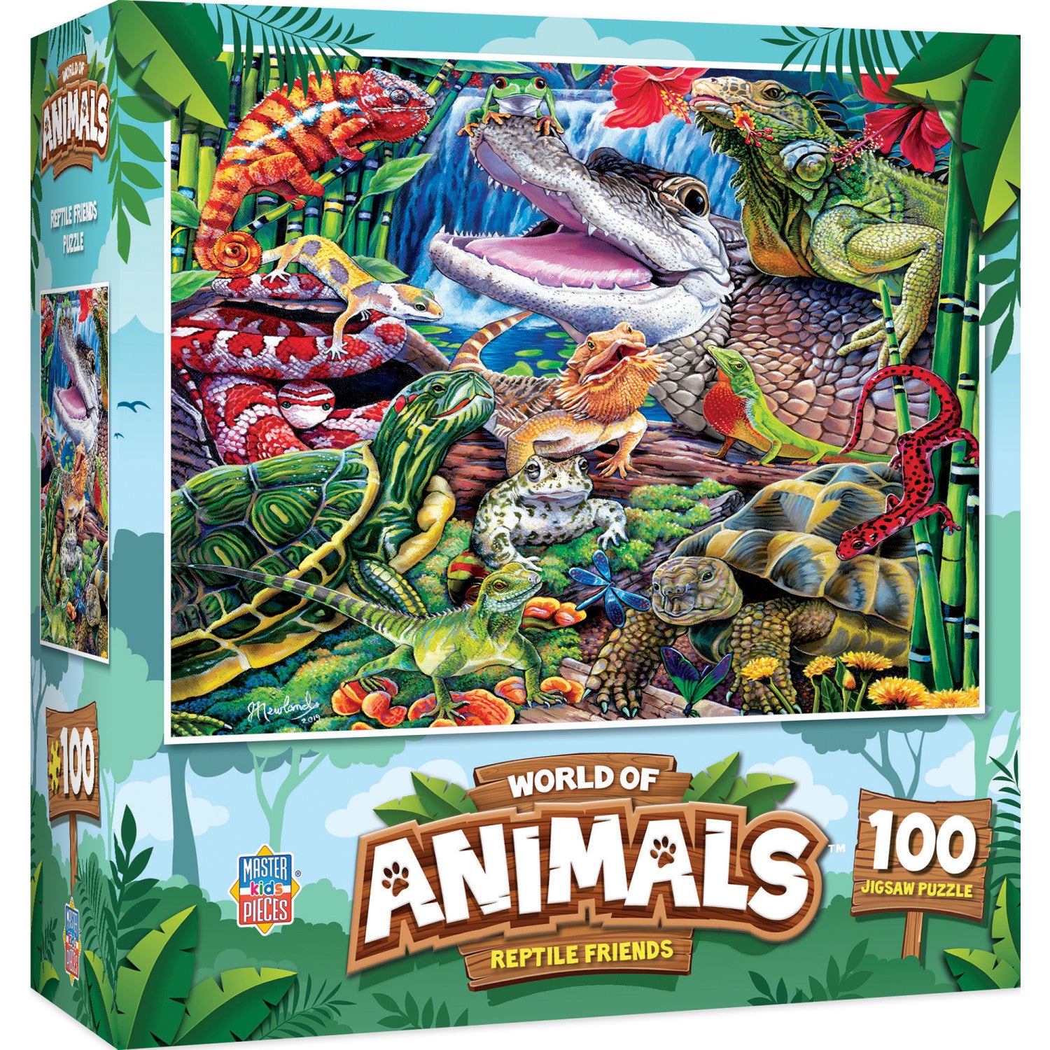 World of Animals - Reptile Friends 100 Piece Jigsaw Puzzle