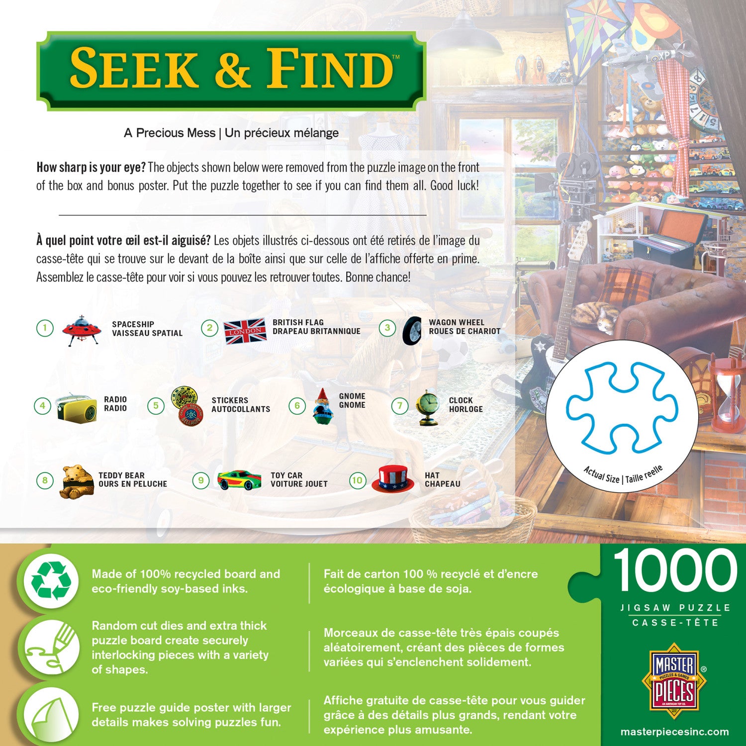 Seek & Find - A Precious Mess 1000 Piece Jigsaw Puzzle