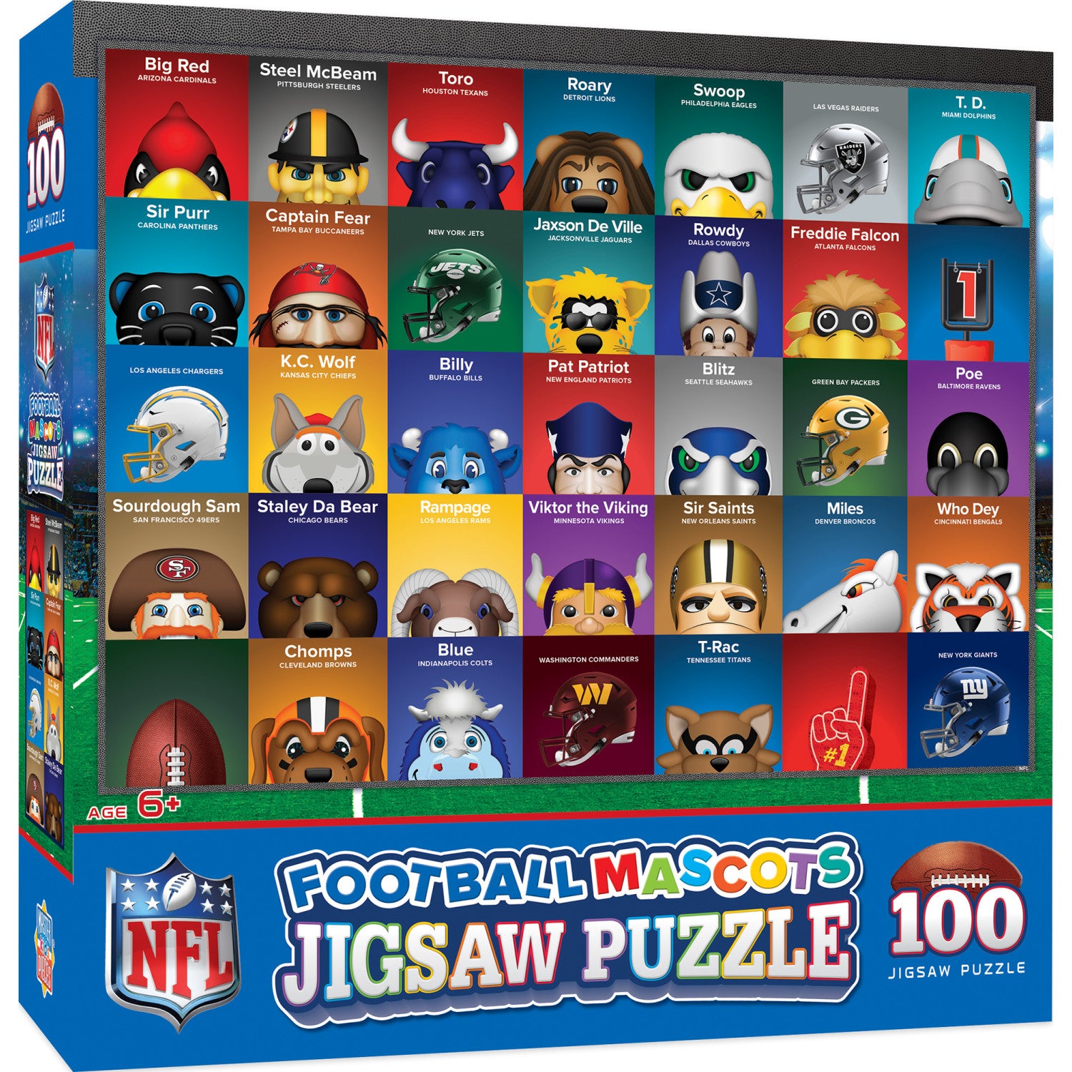 NFL Mascots 100 Piece Jigsaw Puzzle