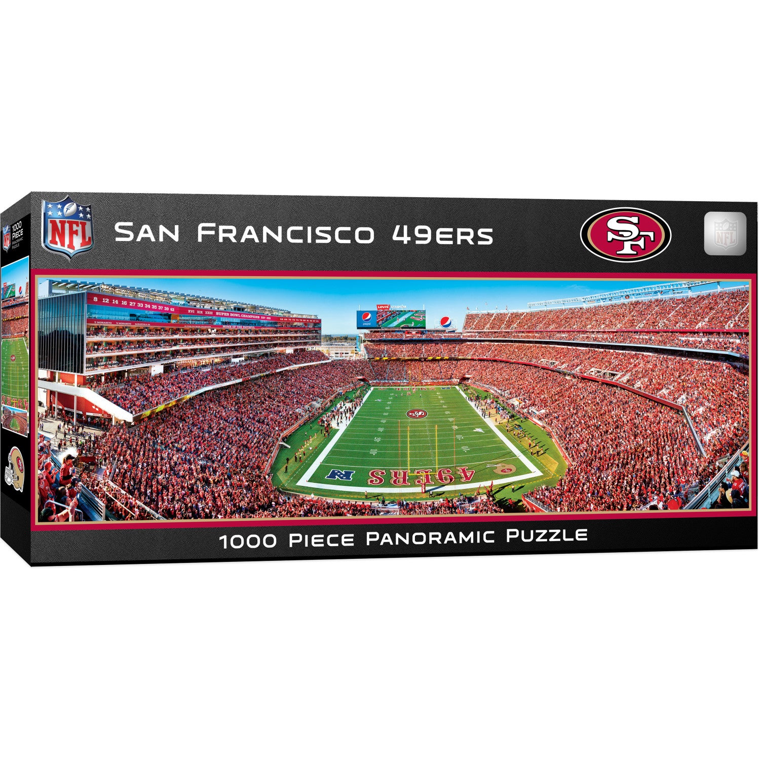 San Francisco 49ers - 1000 Piece Panoramic Jigsaw Puzzle - End View
