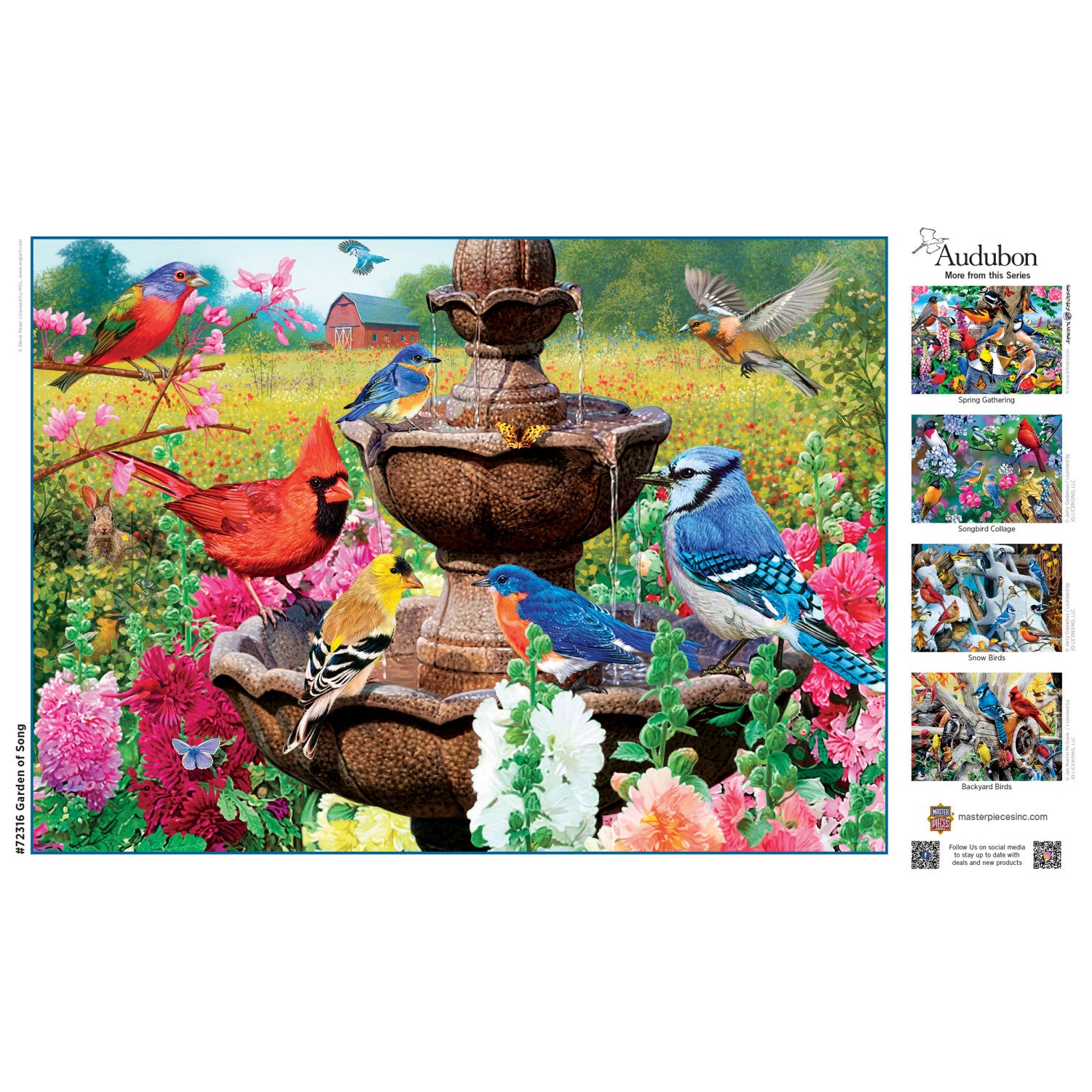 Audubon - Garden of Song 1000 Piece Jigsaw Puzzle