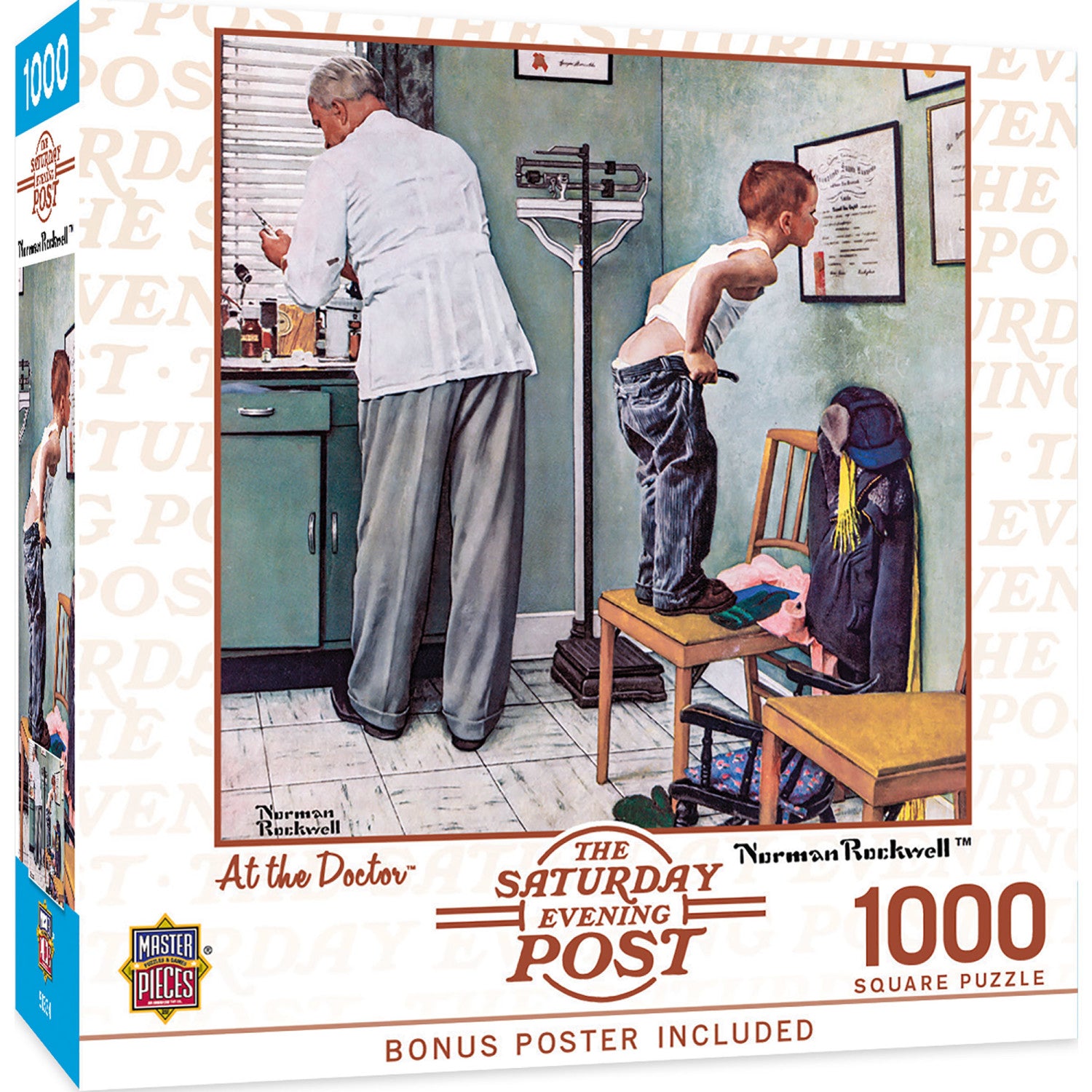 Saturday Evening Post - At the Doctor 1000 Piece Jigsaw Puzzle