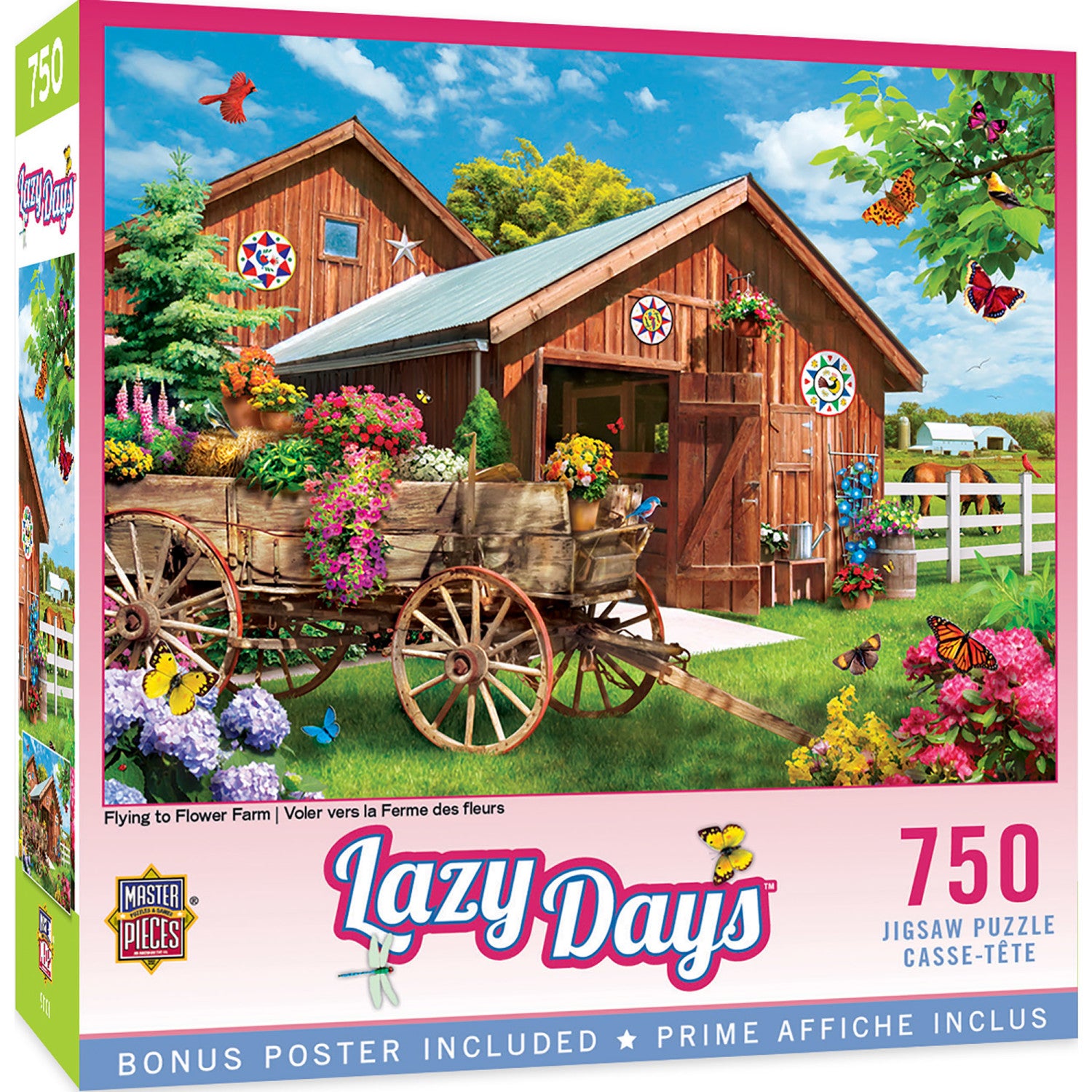 Lazy Days - Flying to Flower Farm 750 Piece Jigsaw Puzzle