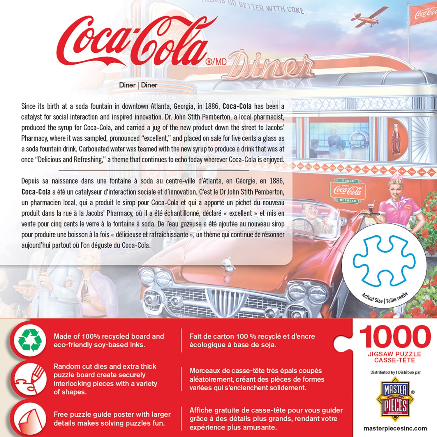 Coca-Cola - Diner 1000 Piece Jigsaw Puzzle
