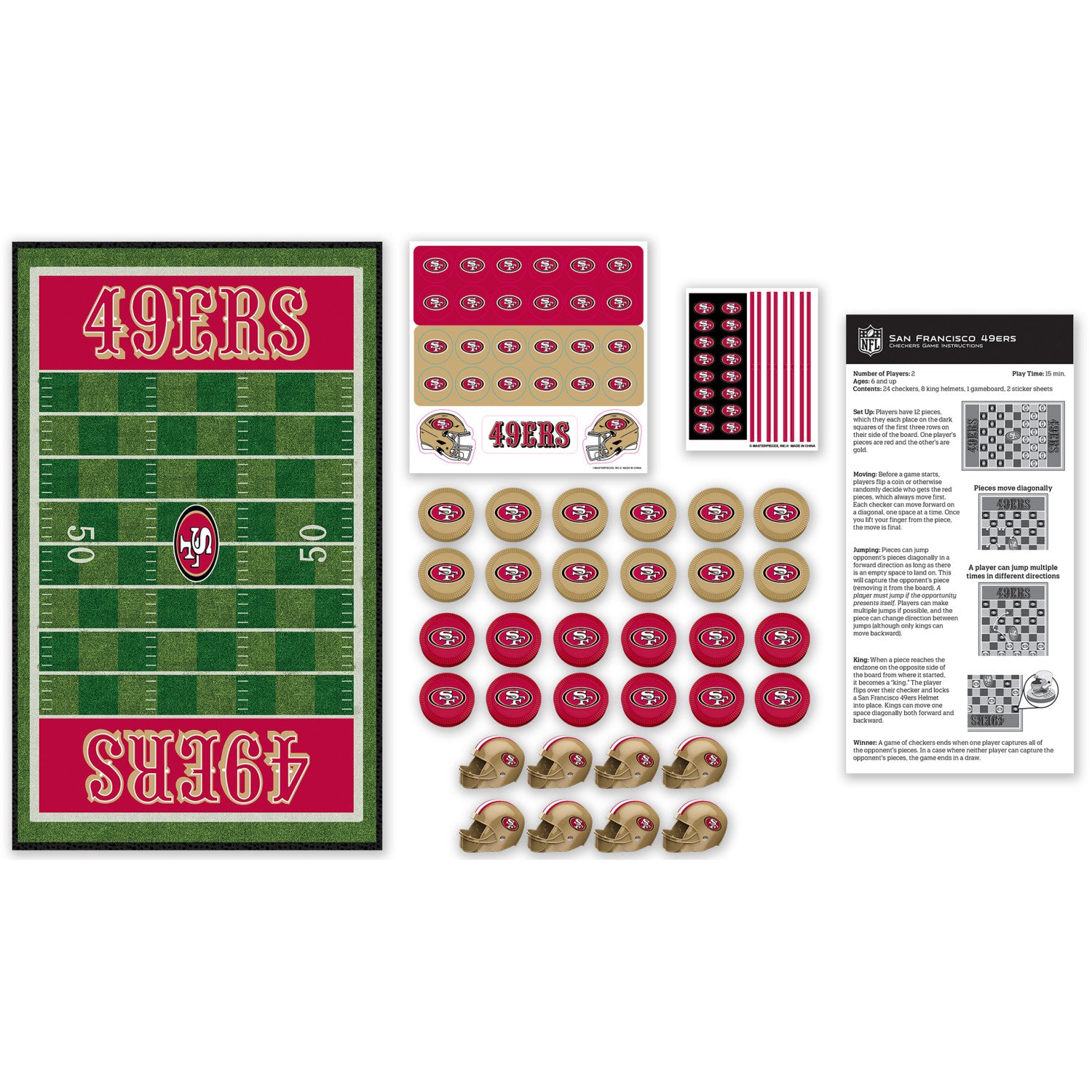 San Francisco 49ers NFL Checkers