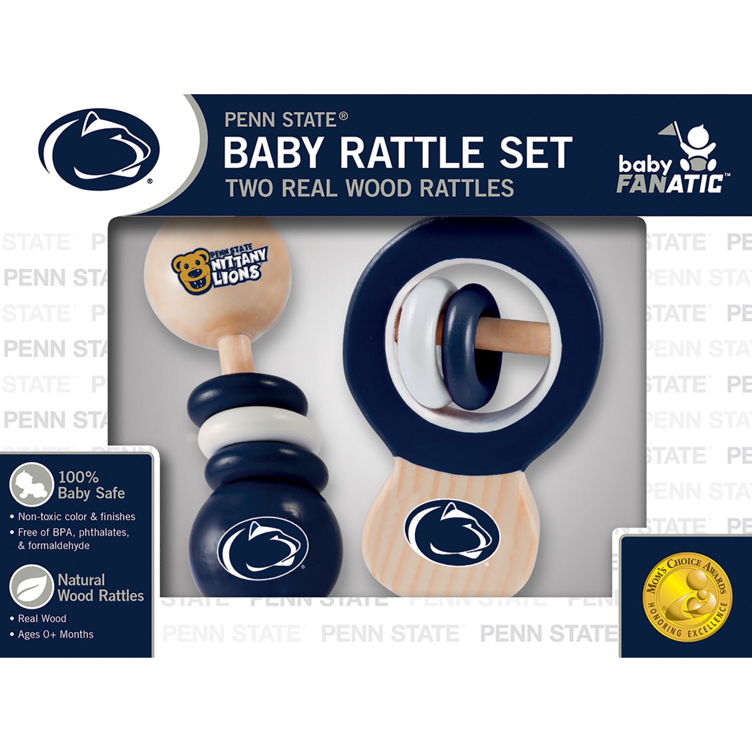 Penn State Nittany Lions NCAA Wood Rattle 2-Pack