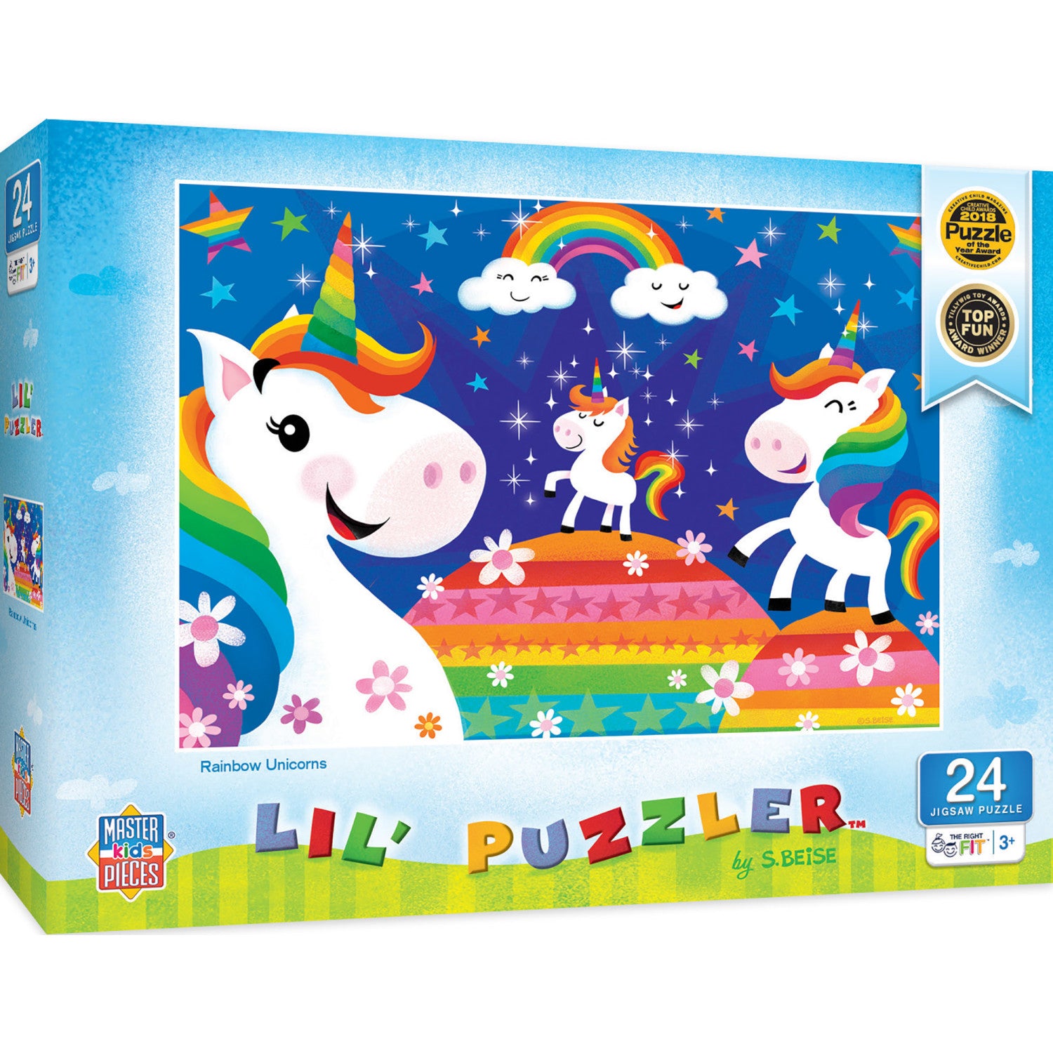 Lil Puzzler - Rainbow Unicorns 24 Piece Jigsaw Puzzle