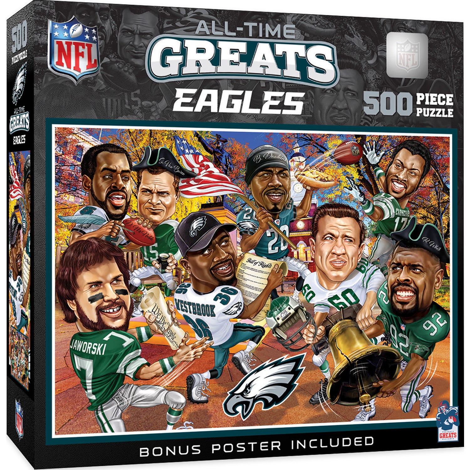 Philadelphia Eagles - All Time Greats 500 Piece Jigsaw Puzzle