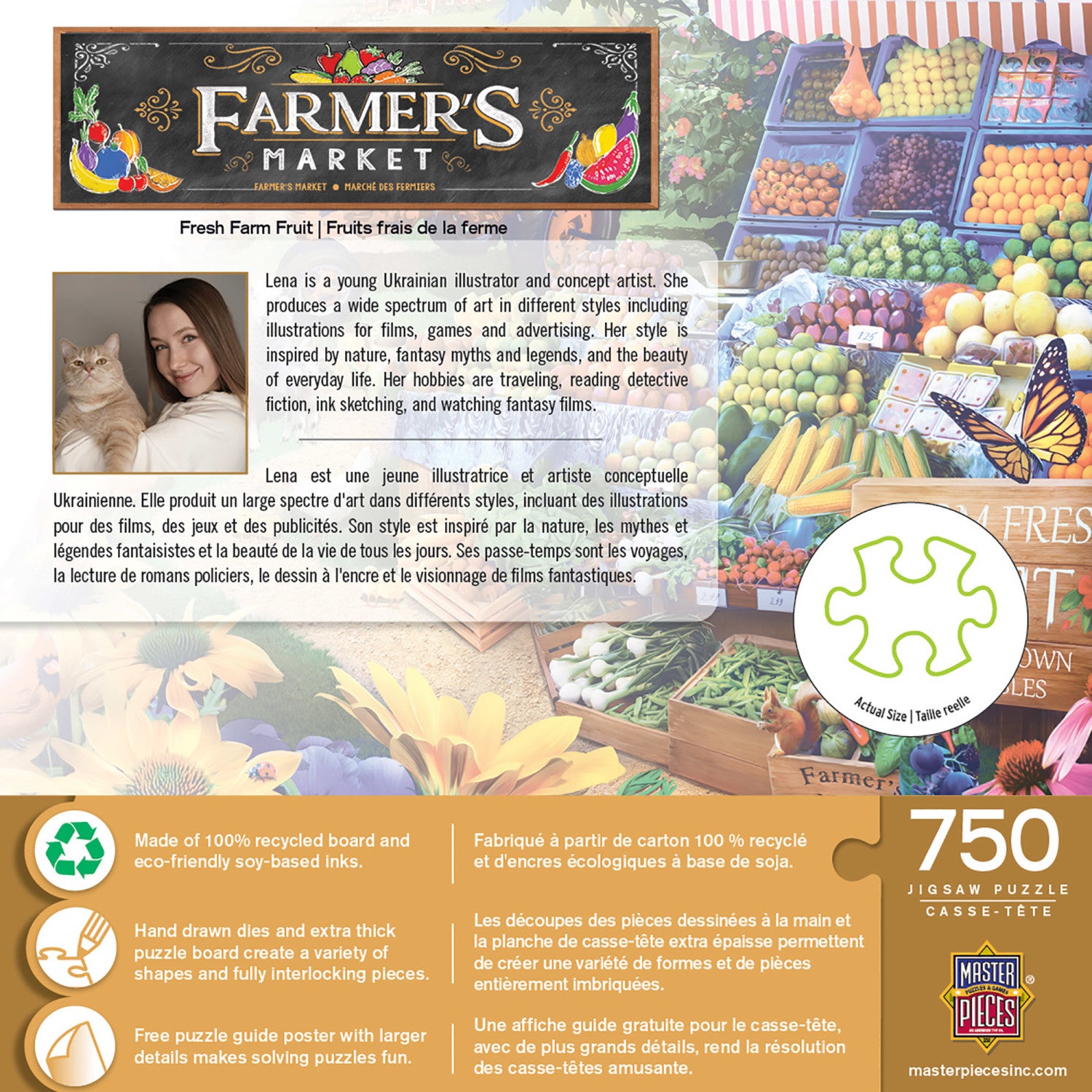 Farmer's Market - Fresh Farm Fruit 750 Piece Jigsaw Puzzle