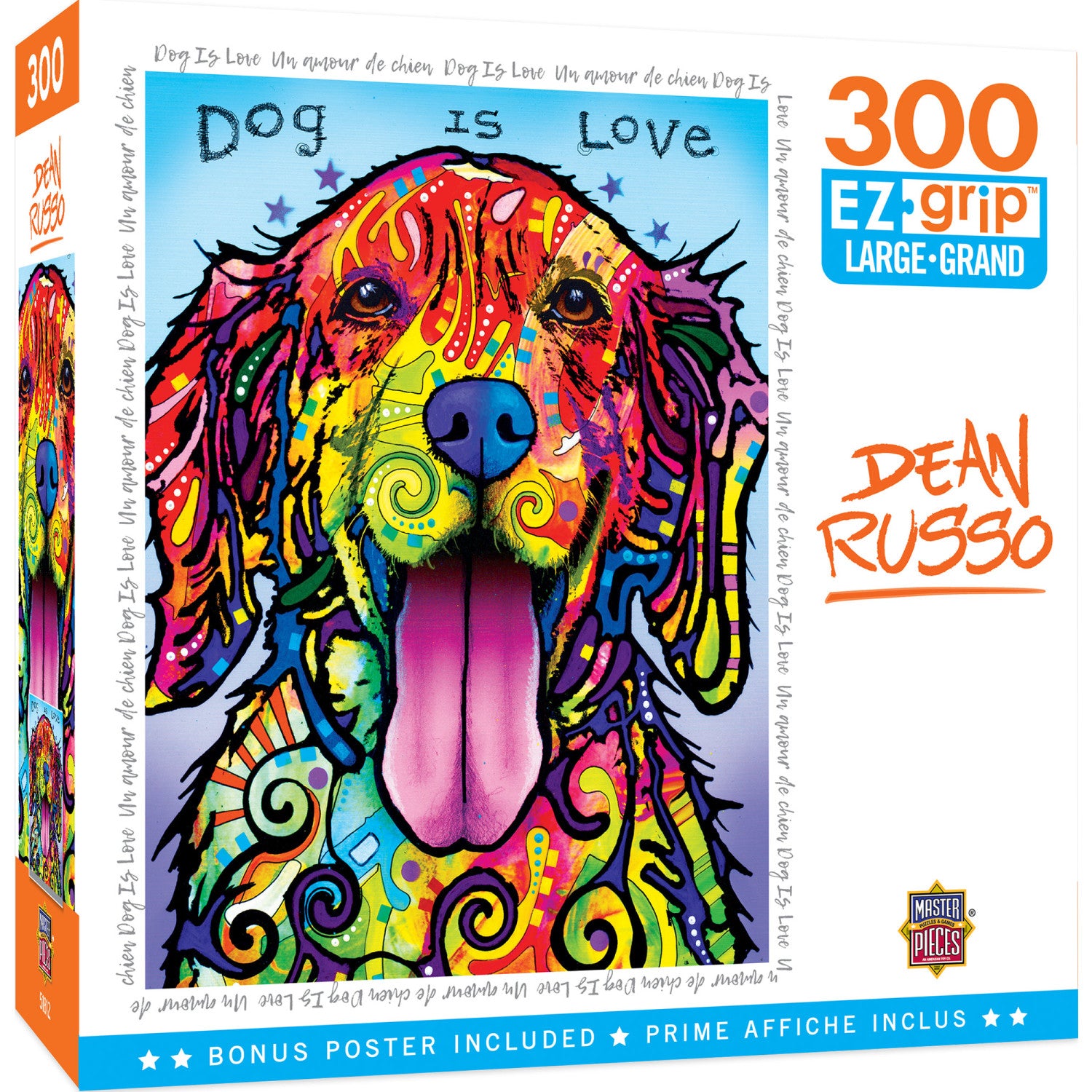 Dean Russo - Dog is Love 300 Piece EZ Grip Jigsaw Puzzle