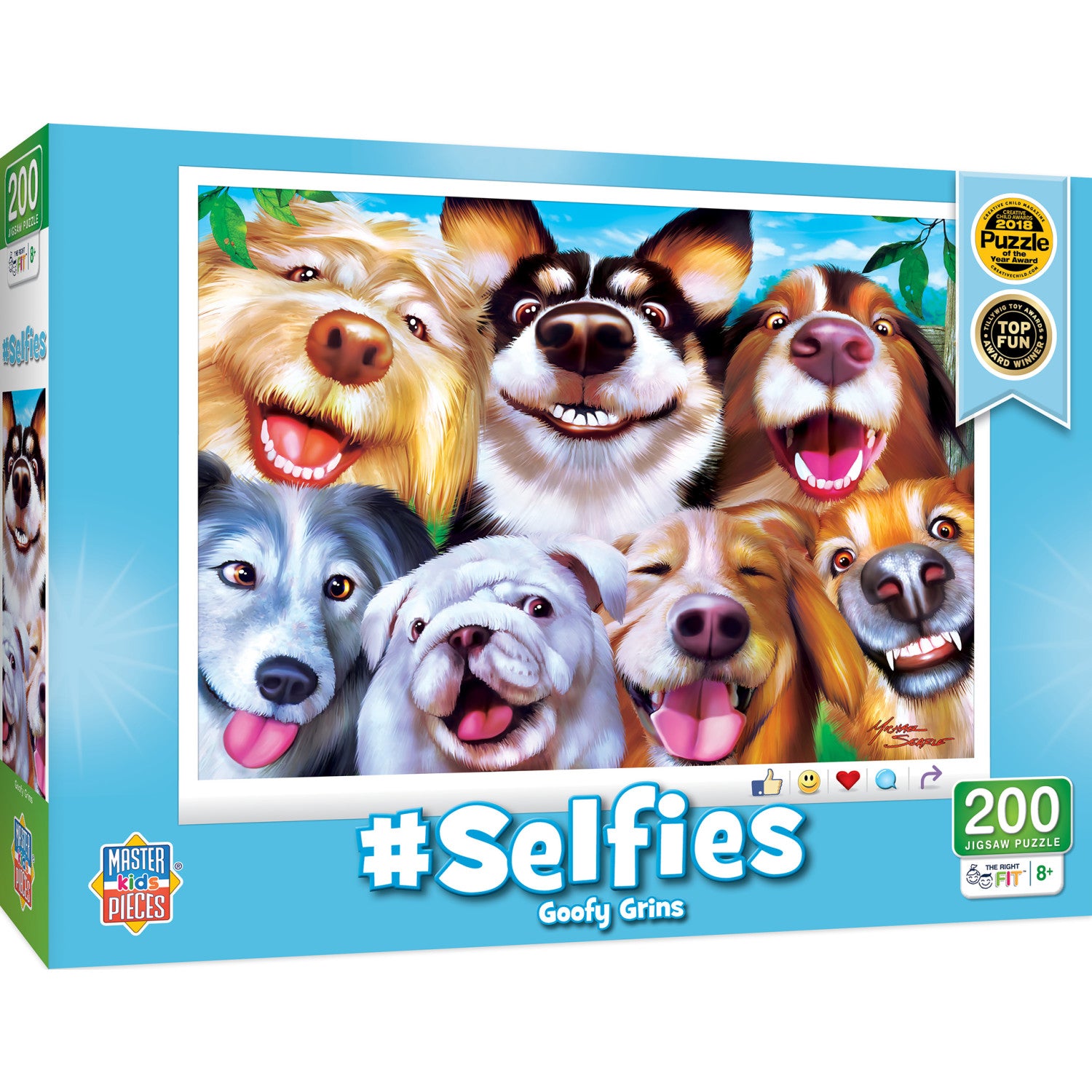 Selfies - Goofy Grins 200 Piece Jigsaw Puzzle