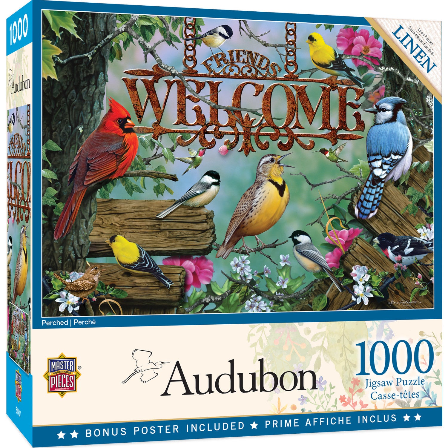 Audubon - Perched 1000 Piece Jigsaw Puzzle