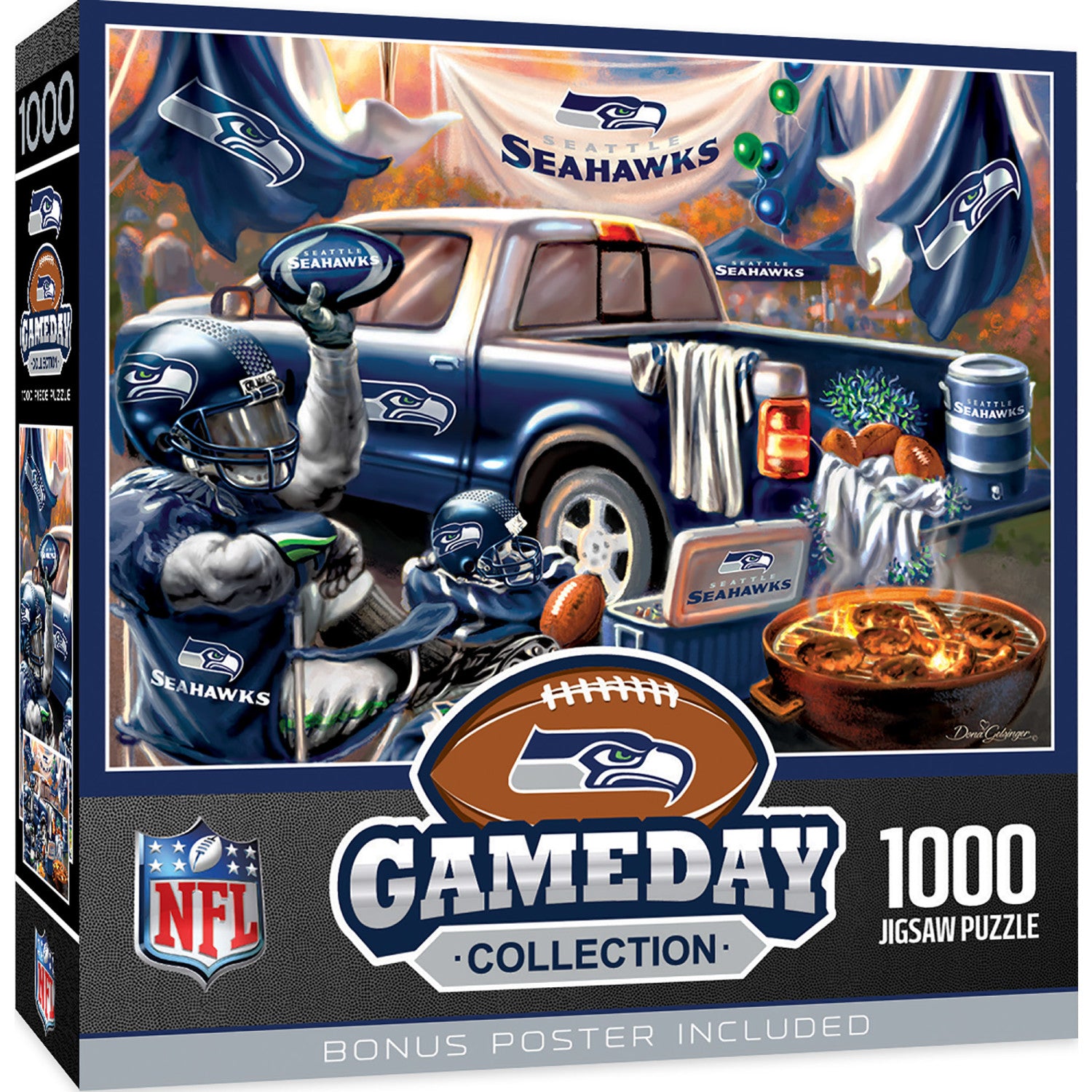 Seattle Seahawks - Gameday 1000 Piece Jigsaw Puzzle