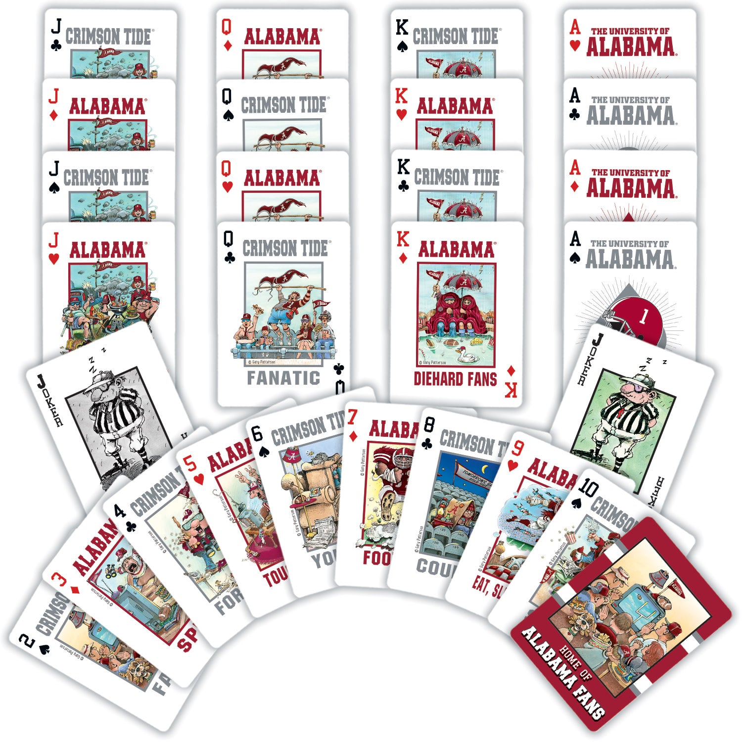 Alabama Crimson Tide Fan Deck Playing Cards