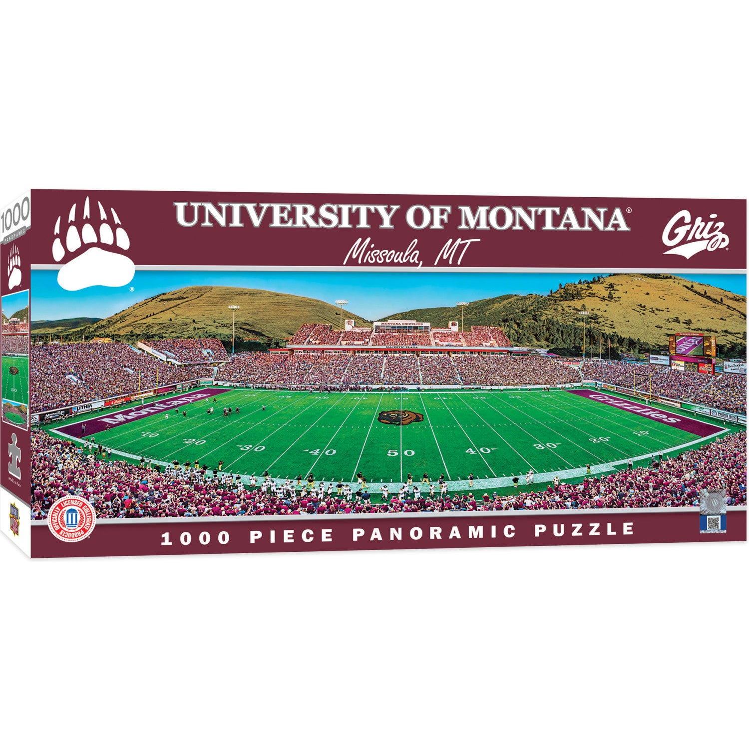 Montana Grizzlies - 1000 Piece Panoramic Jigsaw Puzzle