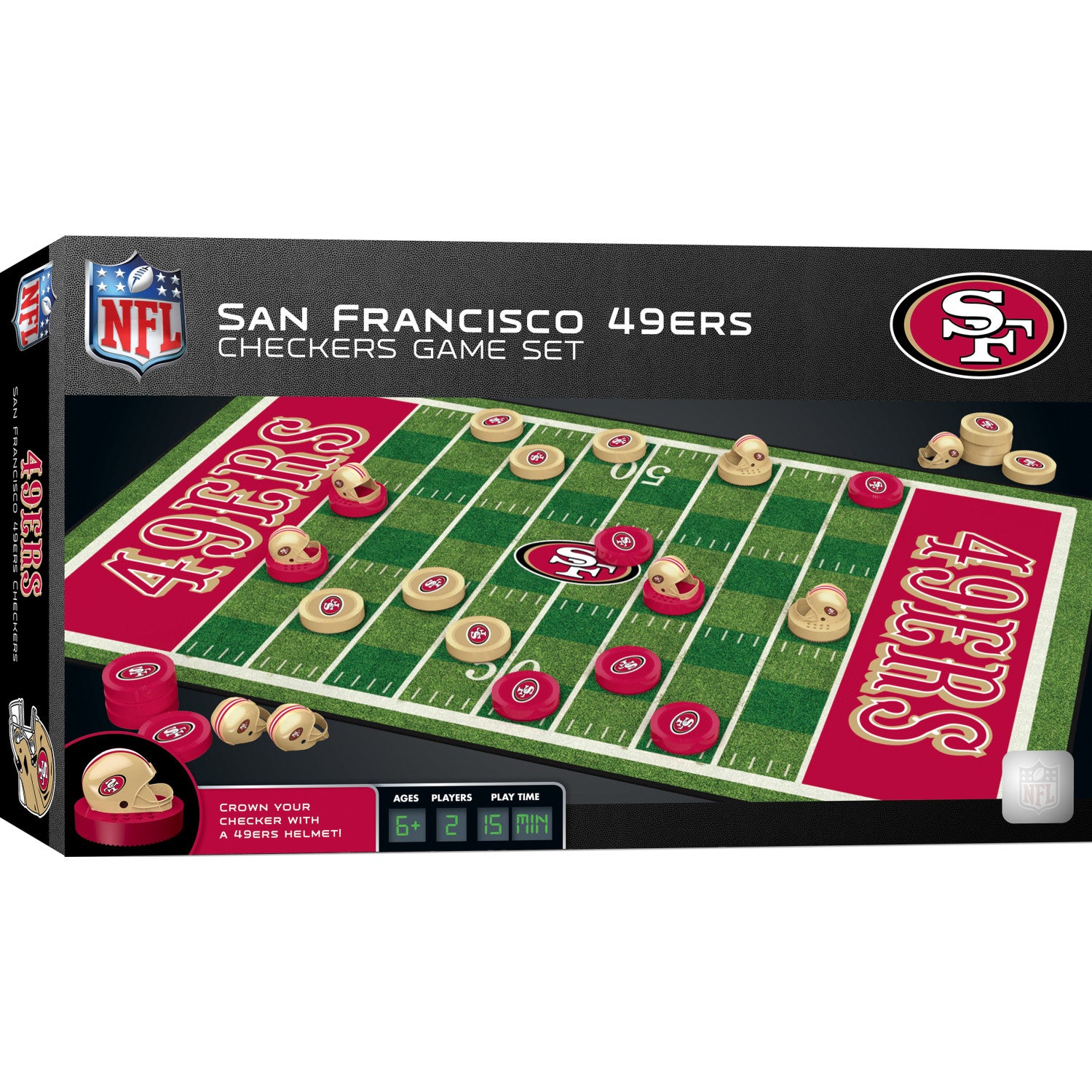 San Francisco 49ers Checkers Board Game